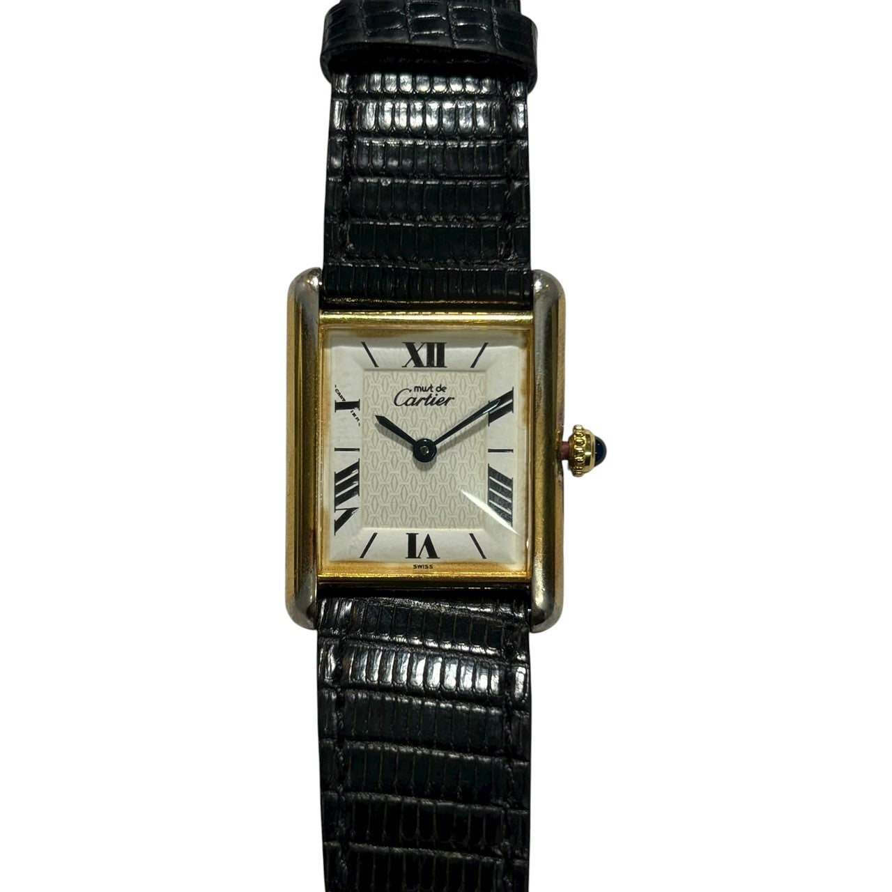 Cartier(カルティエ) 1996~1998's Vintage Must Tank LM ヴィンテージ マスト タンク LM 腕時計 Ref.1615 LM(23x30mm) ホワイト×ゴールド 90年代 90's CC13**** クオーツ