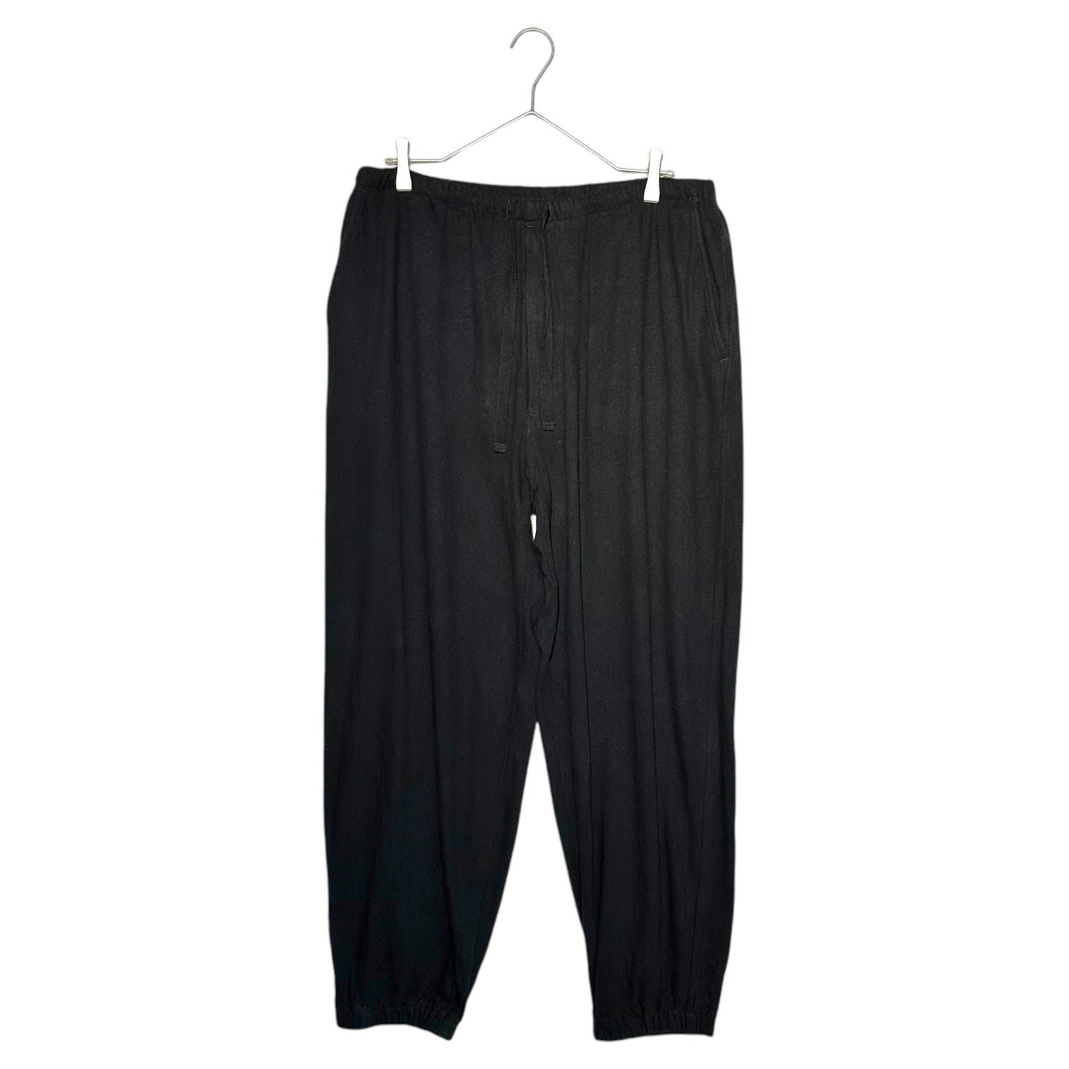 COMOLI(コモリ) 24SS Silk nep drawstring pants シルクネップ ドローストリング パンツ Z01-03011 2 ブラック
