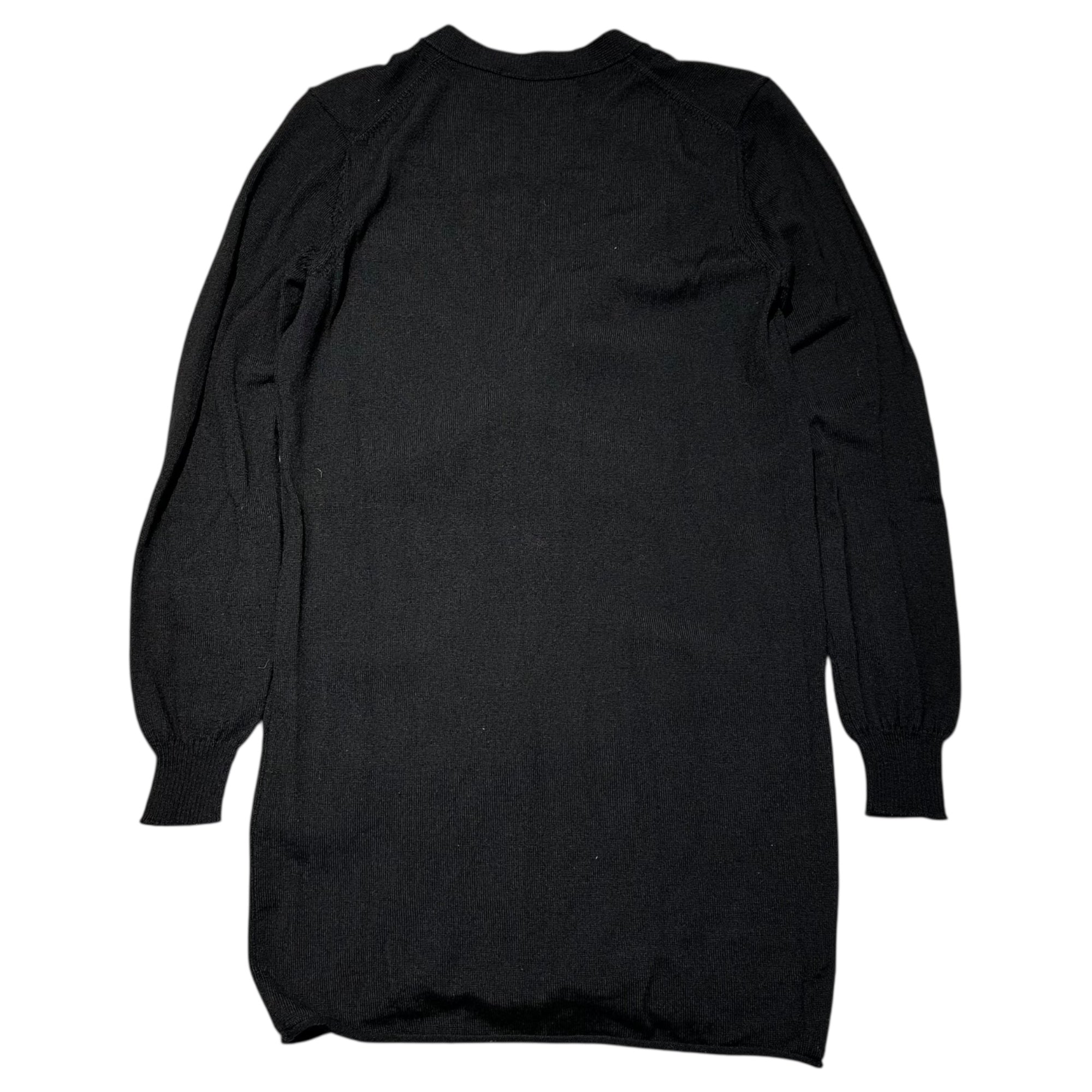 tricot COMME des GARCONS(トリココムデギャルソン) 11AW Wool Long Button Cardigan ウール ロング ボタン カーディガン TH-N009 FREE ブラック AD2011
