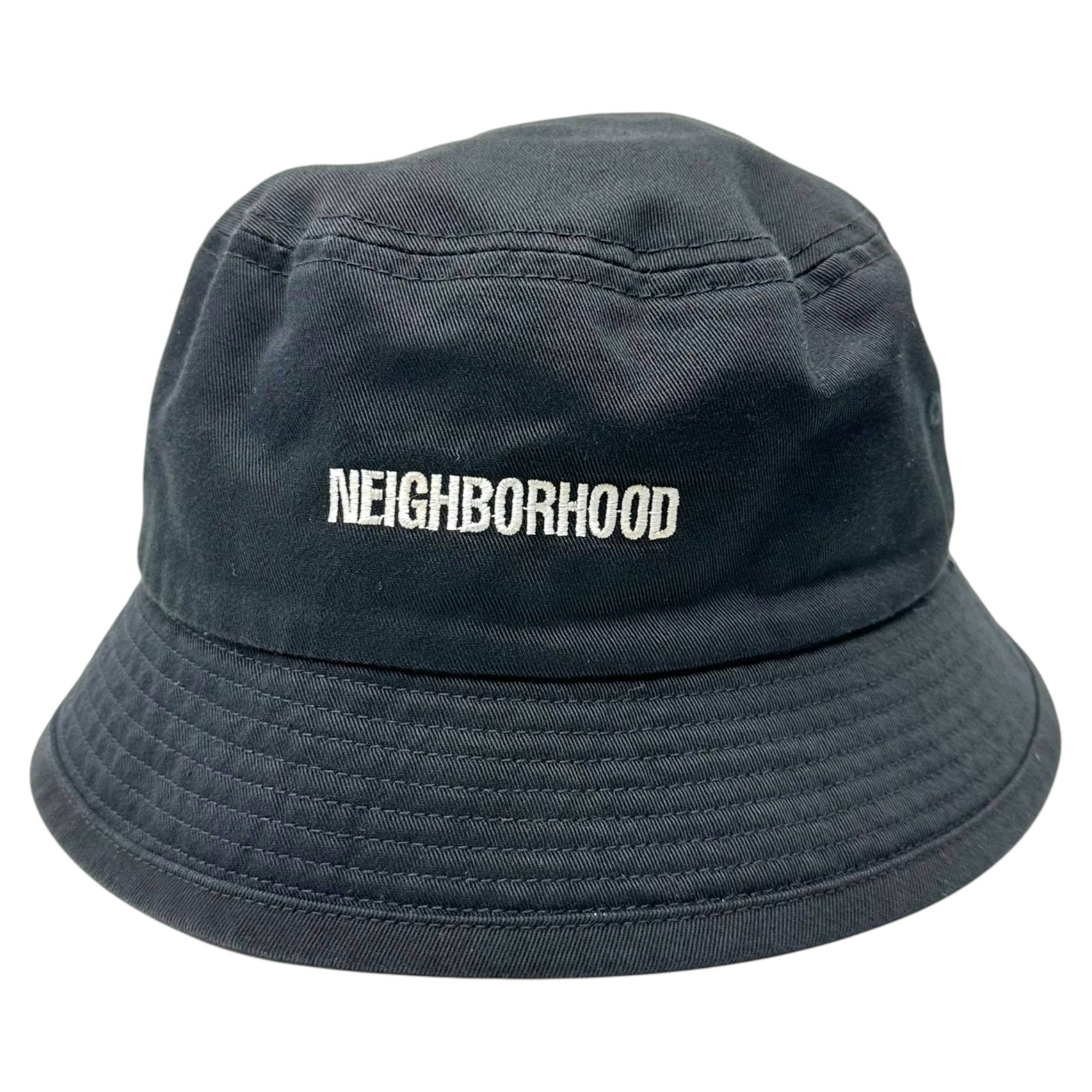NEIGHBORHOOD(ネイバーフッド) 24AW LOGO BUCKET HAT ロゴ バケット ハット 帽子 242HCNH-HT01 ブラック