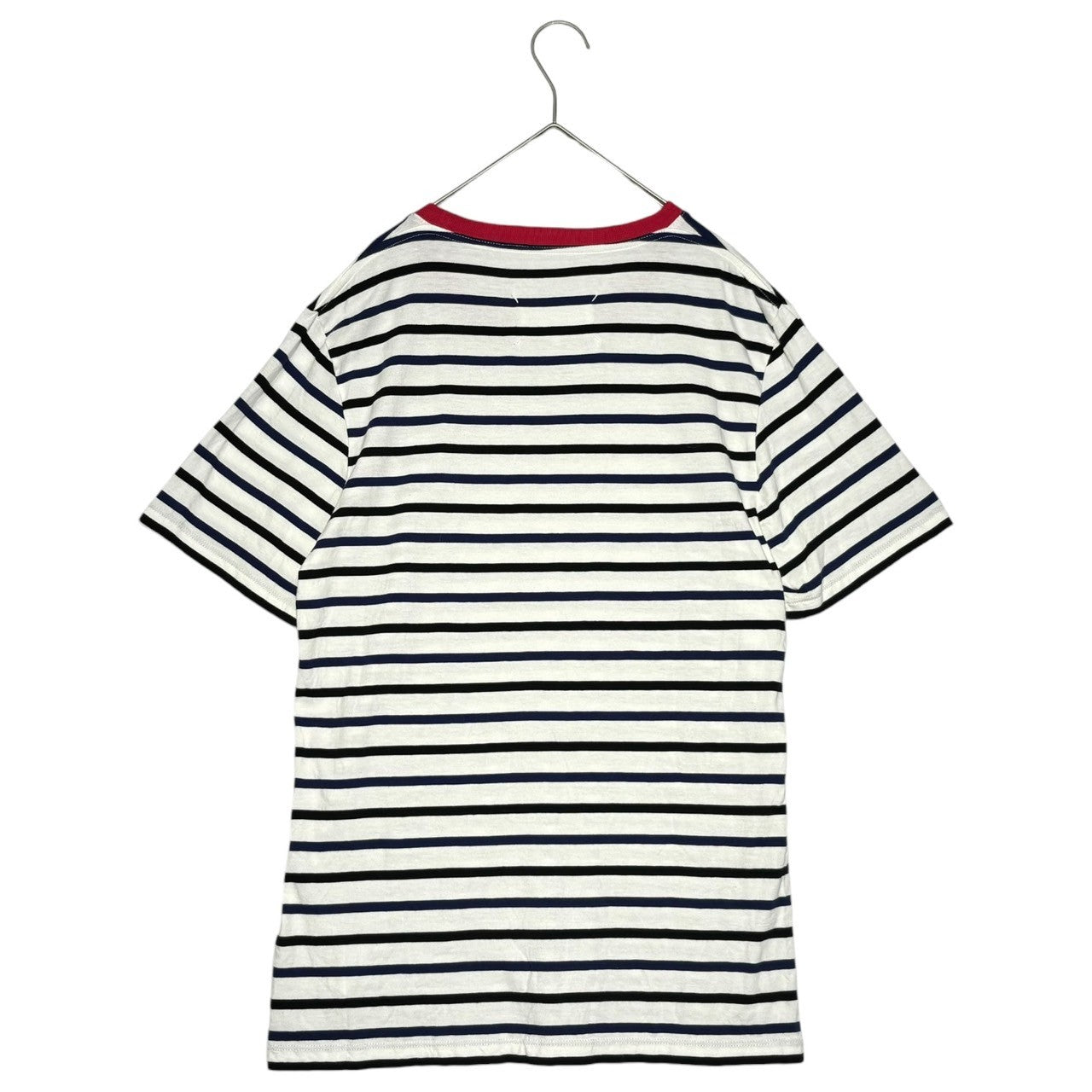 MAISON MARGIELA(メゾンマルジェラ) 18SS PACK T-SHIRT BORDER パック ボーダー Tシャツ S50GC0502 XS ホワイト×ブルー×ブラック