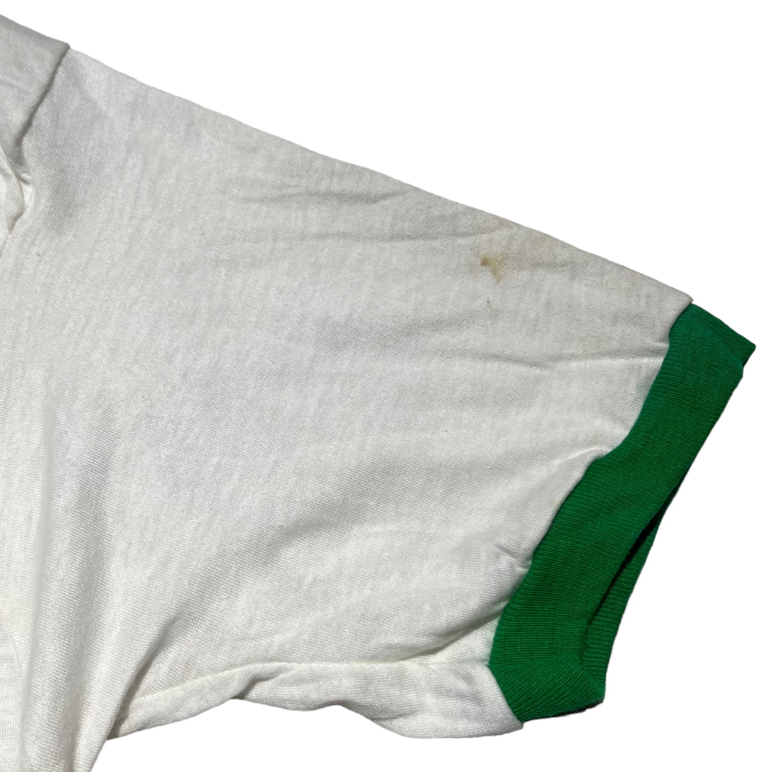 SCREEN STARS(スクリーンスターズ) 80’s "Alive with pleasure" ringer t-shirt リンガー Tシャツ M ホワイト×グリーン 80年代 Newport 著名人着用モデル タバコ シガレット