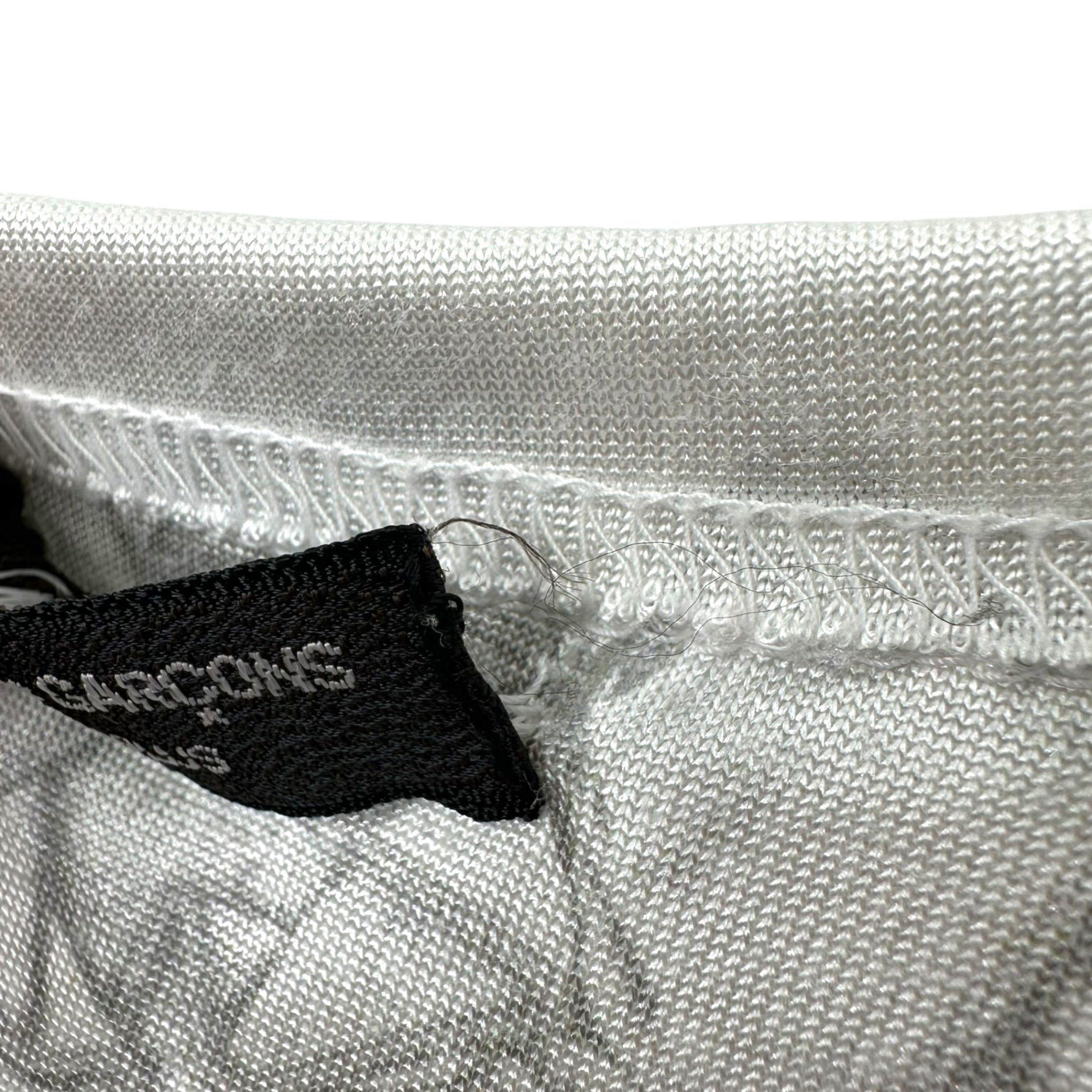 COMME des GARCONS HOMME PLUS(コムデギャルソンオムプリュス) Lined Ruffle Print Reversible Crew Neck T-Shirt 裏地 フリル プリント リバーシブル クルーネック Tシャツ FREE シルバー