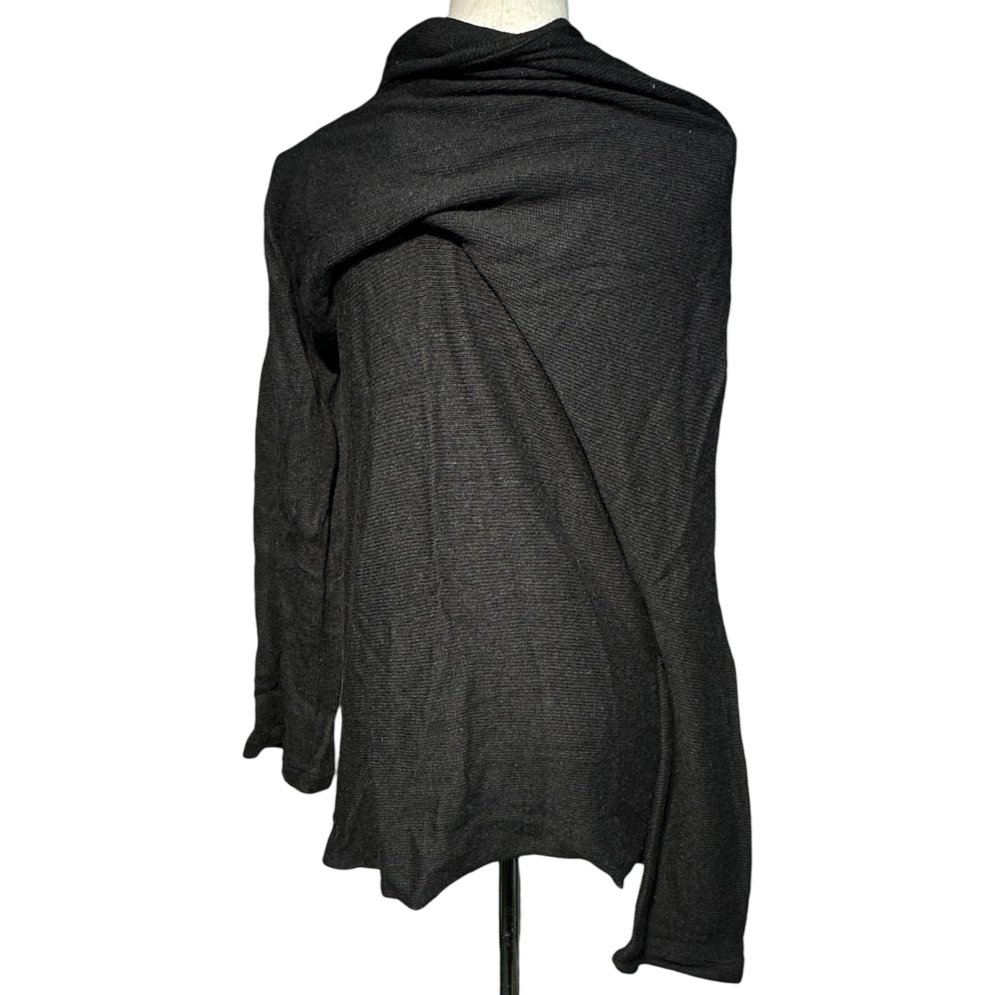 Y's(ワイズ) Shaped Layered Wool Knit Cardigan 変形 レイヤード ウール ニット カーディガン YG-T43-173 3 ブラック