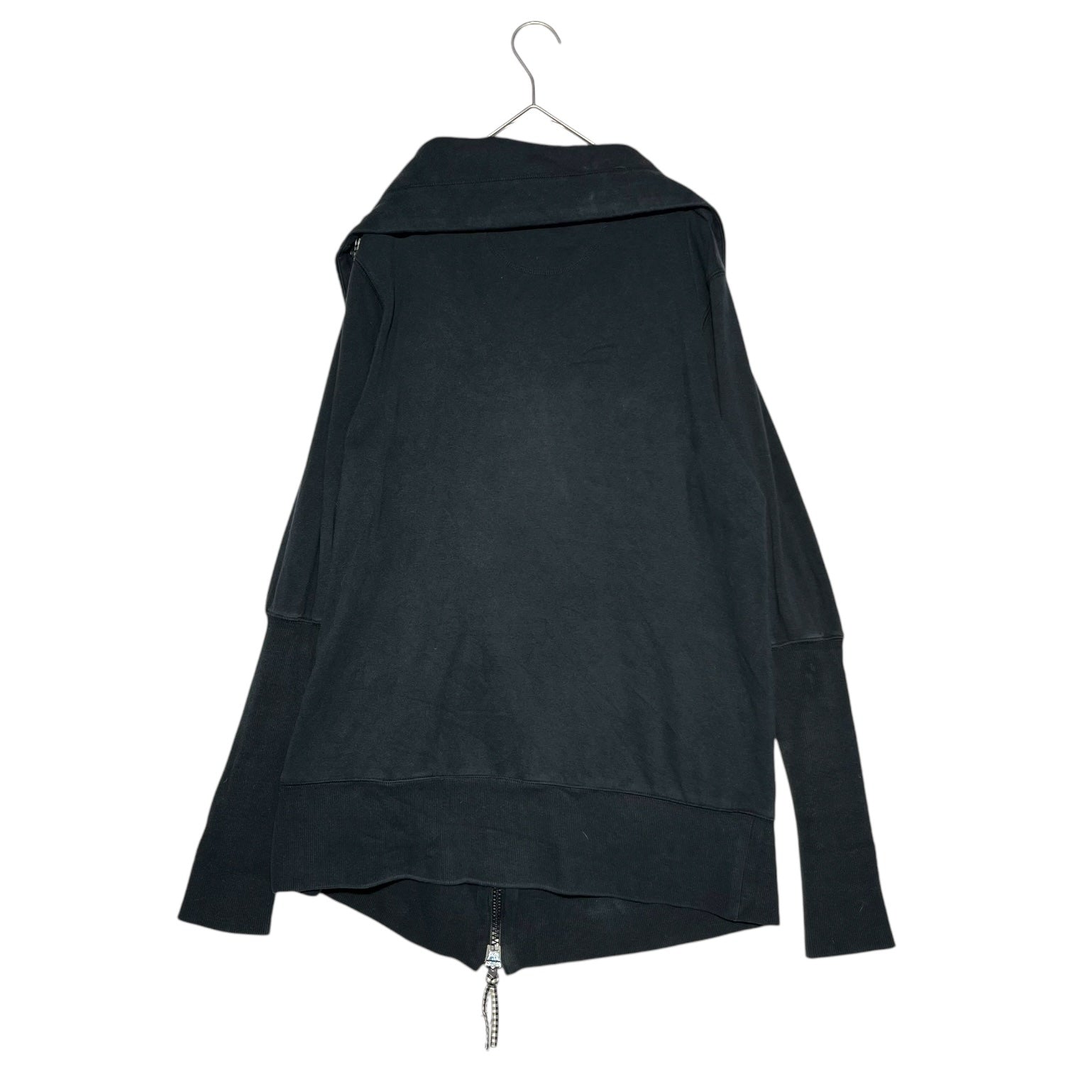 Vivienne Westwood RED LABEL(ヴィヴィアンウエストウッドレッドレーベル) 00's big color zip up sweatshirts ビッグ カラー ジップアップ スウェット 357-01-38015 2(M) ブラック オリゾンティタグ