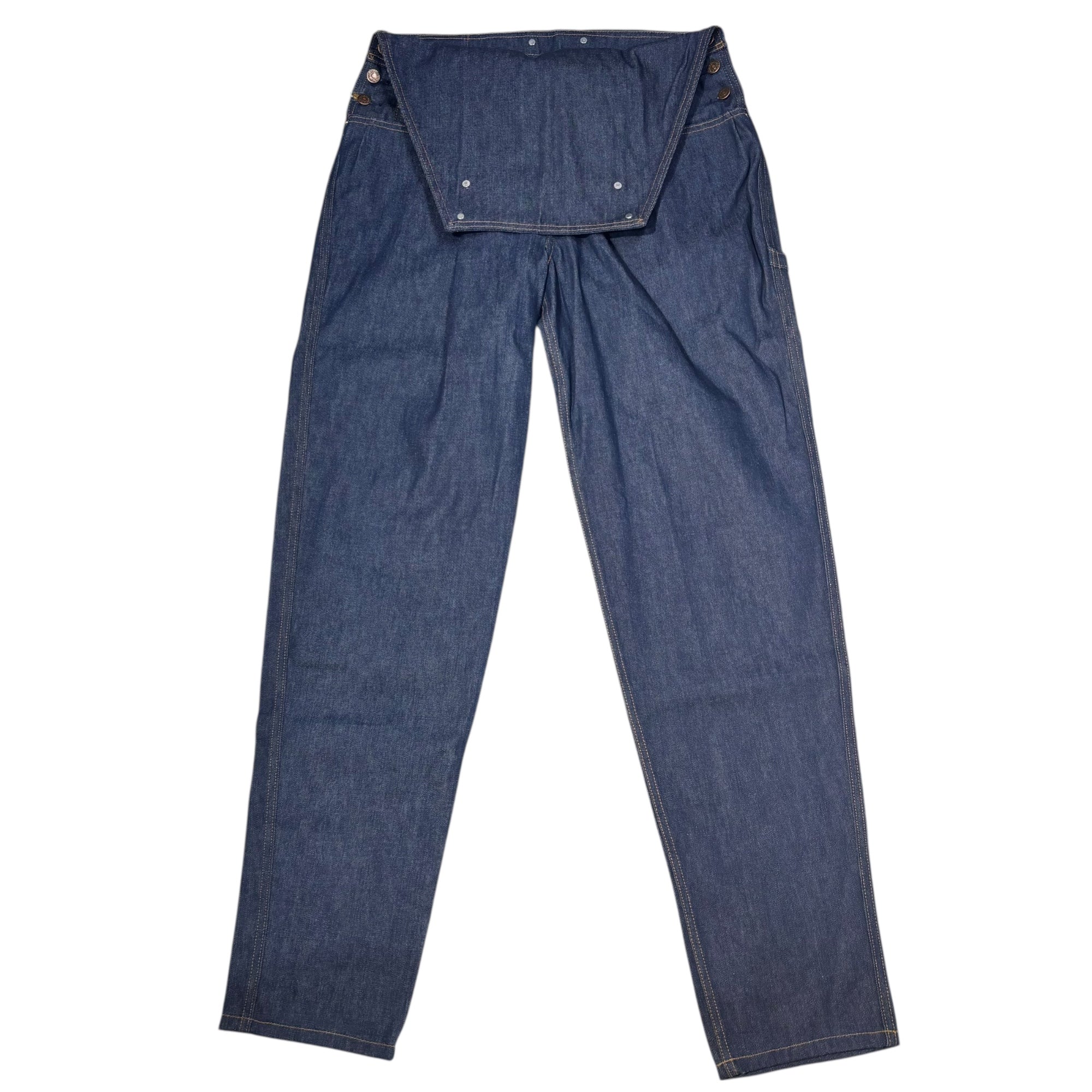 Levi's(リーバイス) 90's USA made Orange Tab Denim overall オレンジタブ デニム オーバーオール 22538-9509 M 38-33 インディゴ 42 TALON USA製 ワイド デッドストック ヴィンテージ 90年代 1995年製