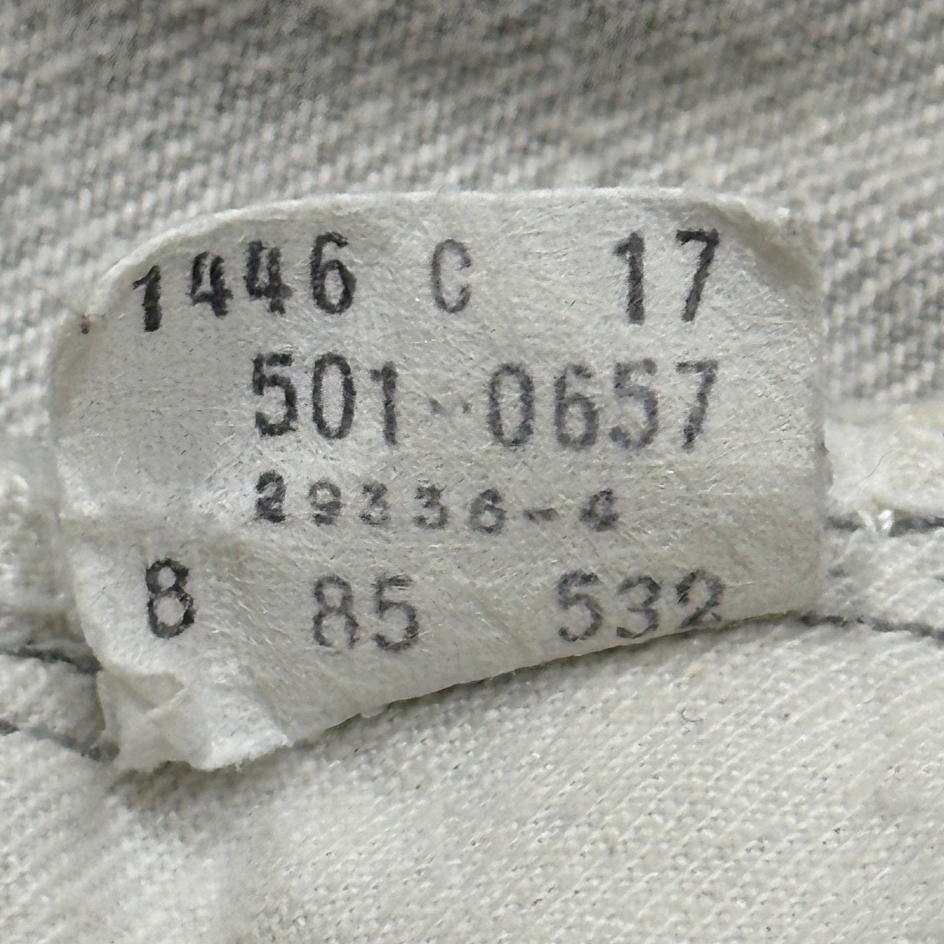 Levi's(リーバイス) 1985's GRAY JEANS グレー ストレート デニム パンツ 501-0657 W29 L32 ライトグレー 80's 80年代 ヴィンテージ