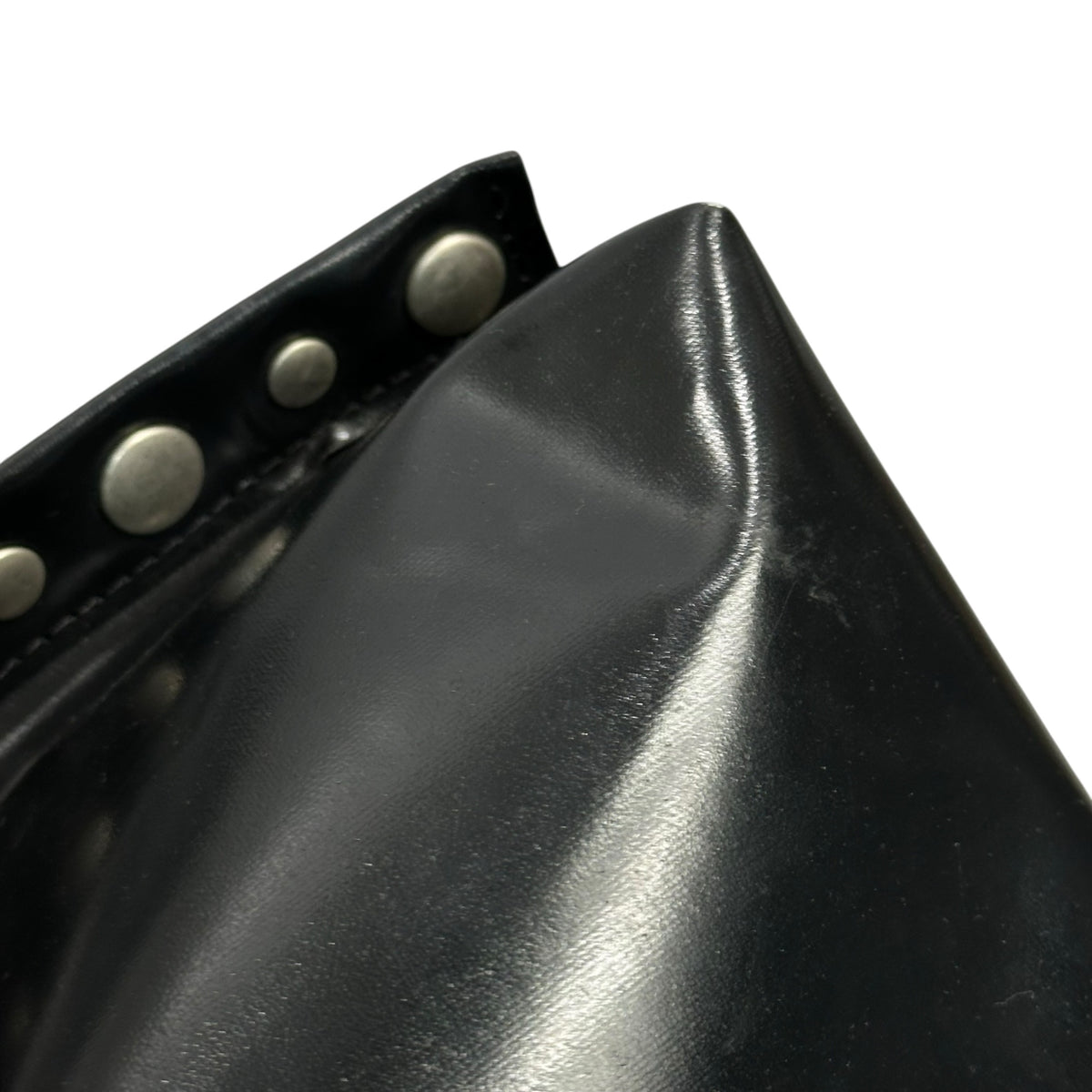 tricot COMME des GARCONS(トリココムデギャルソン) Side-Studded Vinyl Hand Tote Bag サイド スタッズ ビニール ハンド トート バッグ ブラック×シルバー