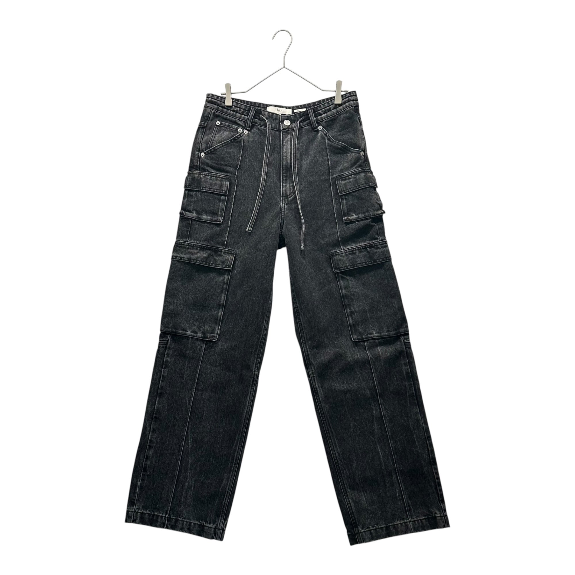 KITH(キス) 25AW Zane Denim Cargo Pant デニム カーゴ パンツ 25030060002330 30 ブラック ワイド バギー