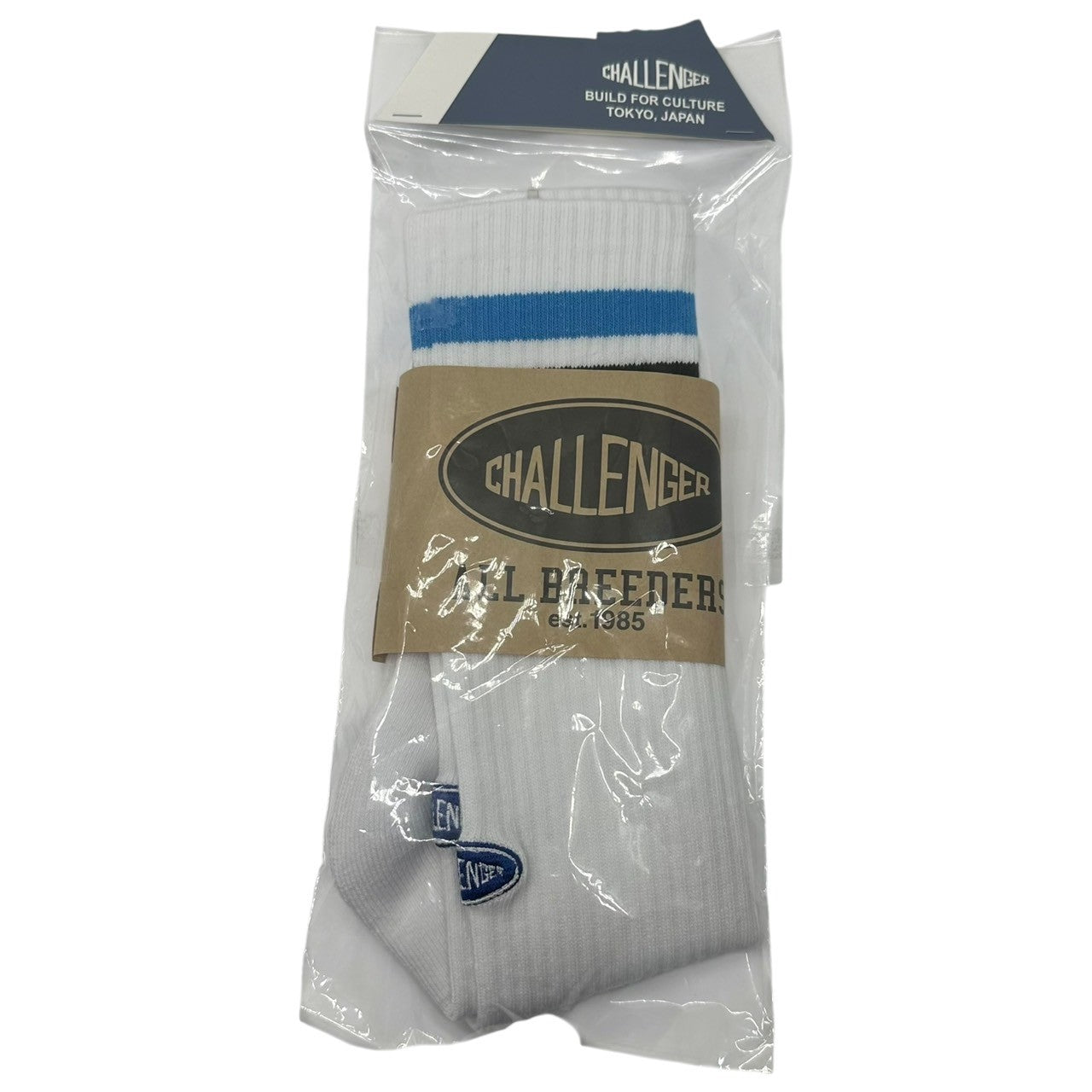 CHALLENGER(チャレンジャー) LINE SOCKS ライン ソックス CLG-AC 025-017 ホワイト 靴下