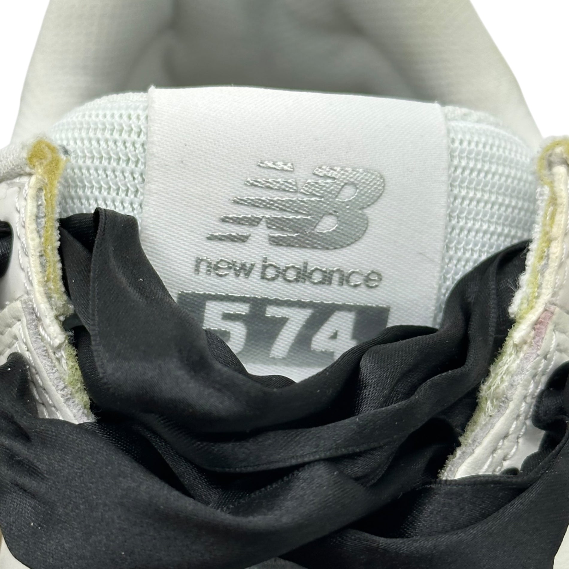 COMME des GARCONS JUNYA WATANABE×NEW BALANCE(コムデギャルソンジュンヤワタナベ×ニューバランス) 18SS ML574DAW Ribbon Lace Low-Cut Sneakers リボン レース ローカット スニーカー ML574DAW 25cm ホワイト コラボ