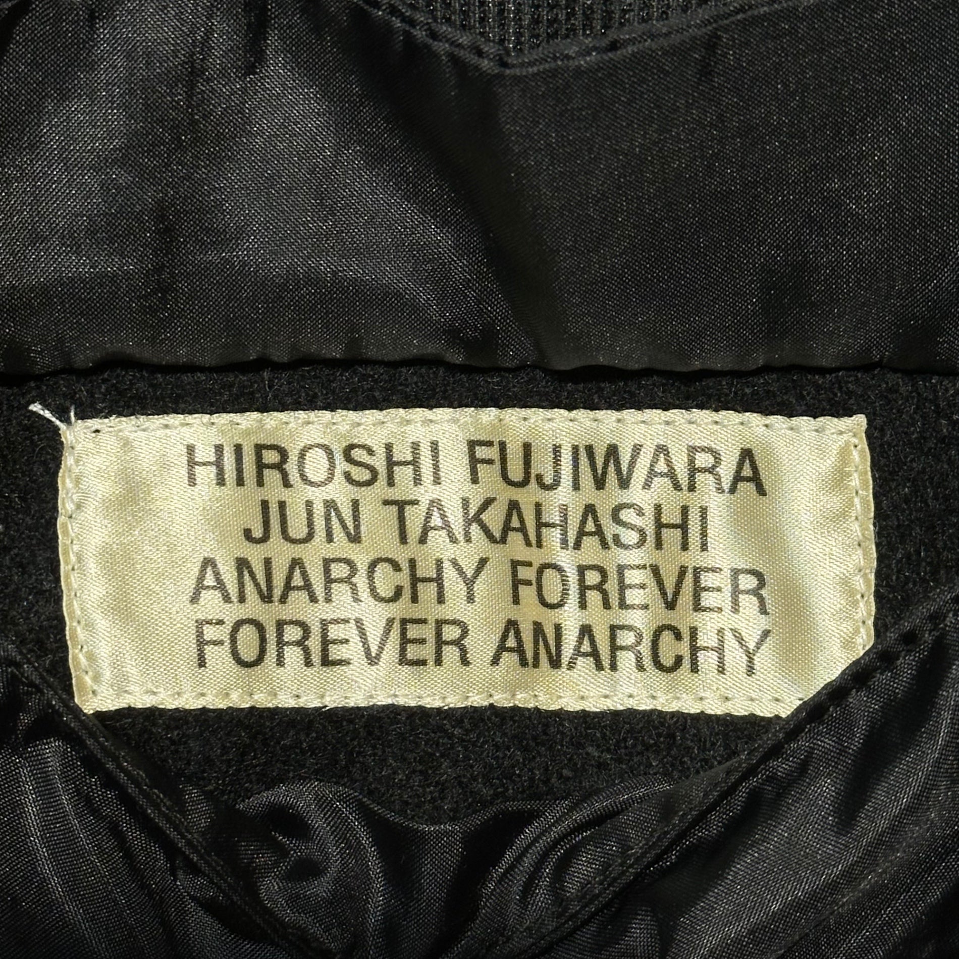 【SALE対象外】AFFA(エーエフエフエー) 90's Silk-Blend Felt Jacket 90年代 シルク切替 フェルト ジャケット FREE ブラック archive 稀少品