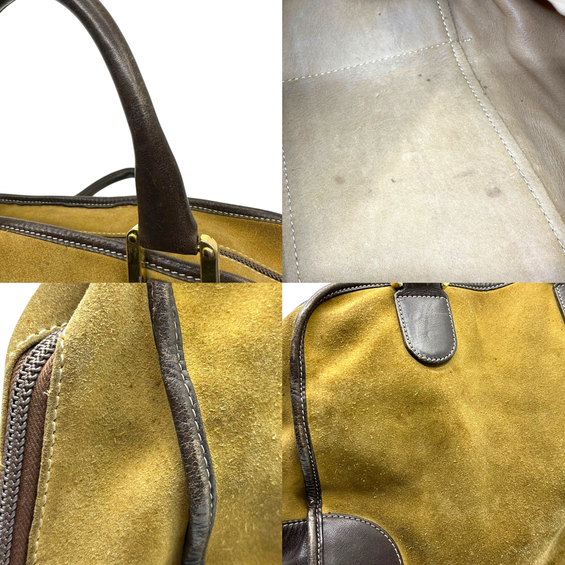 LOEWE(ロエベ) Anagram logo suede leather hand bag アナグラムロゴ スウェード レザー ハンド バッグ ブラウン OLD ミニ ボストン