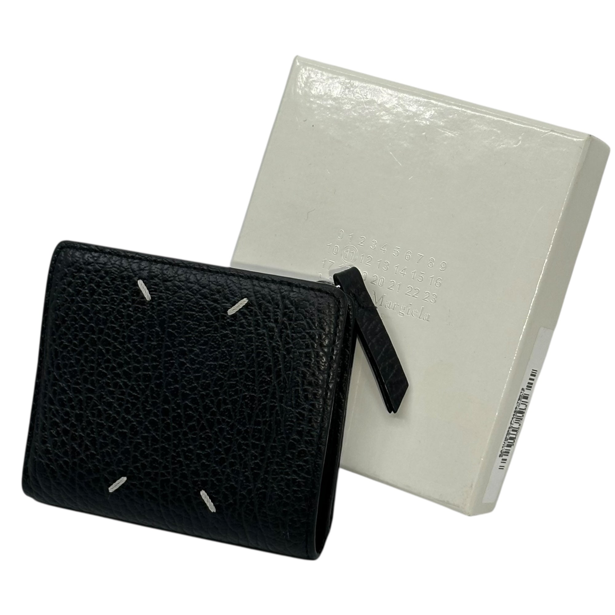 MAISON MARGIELA(メゾンマルジェラ) WALLET FLIP FLAP SMALL 二つ 折り財布 SA1UI0023 ブラック ミニ ウォレット