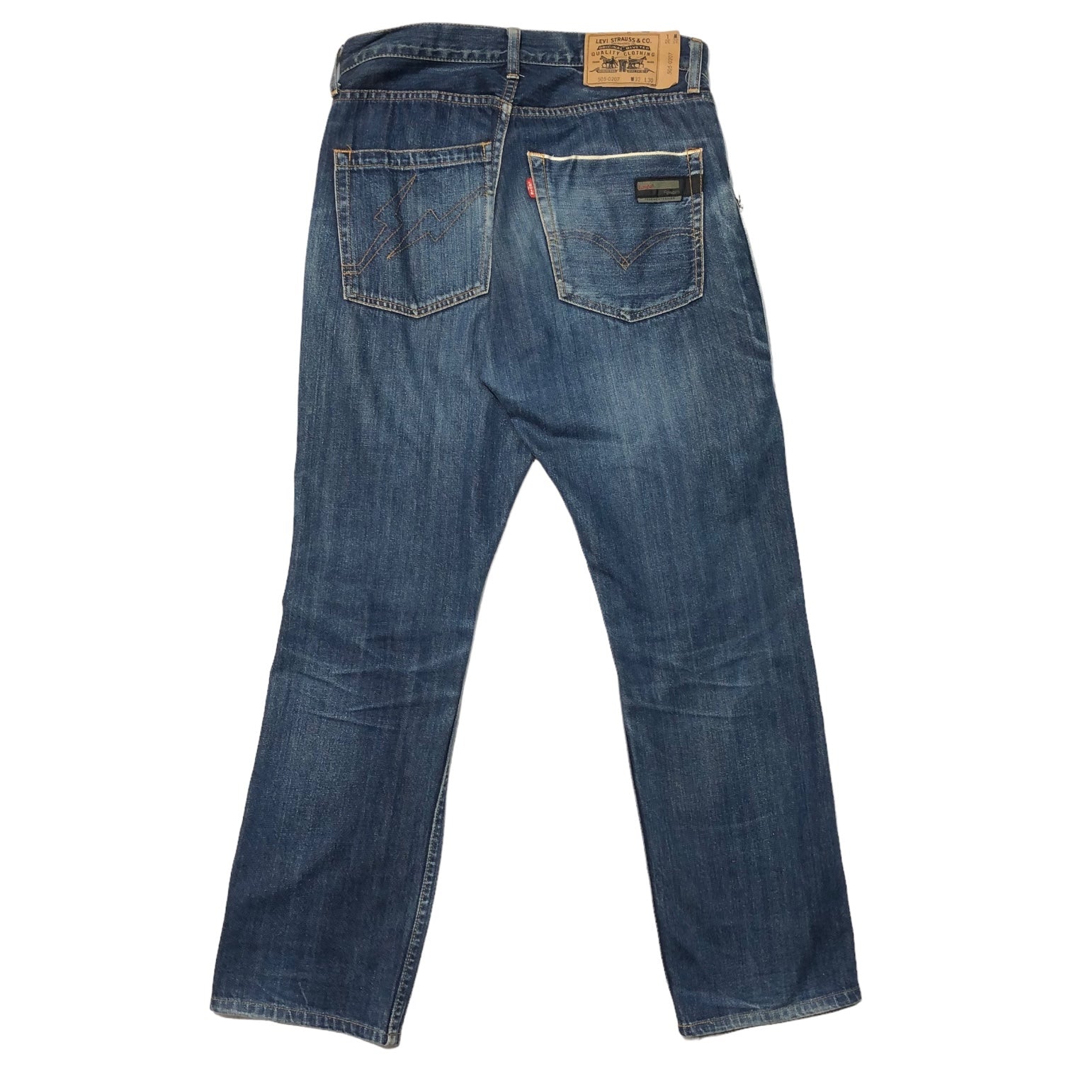 Levi's Fenom(リーバイスフェノム) ×Fragment design initial 505 model denim pants フラグメント 初期 デニムパンツ 藤原ヒロシ 505-0207 32×30 インディゴ