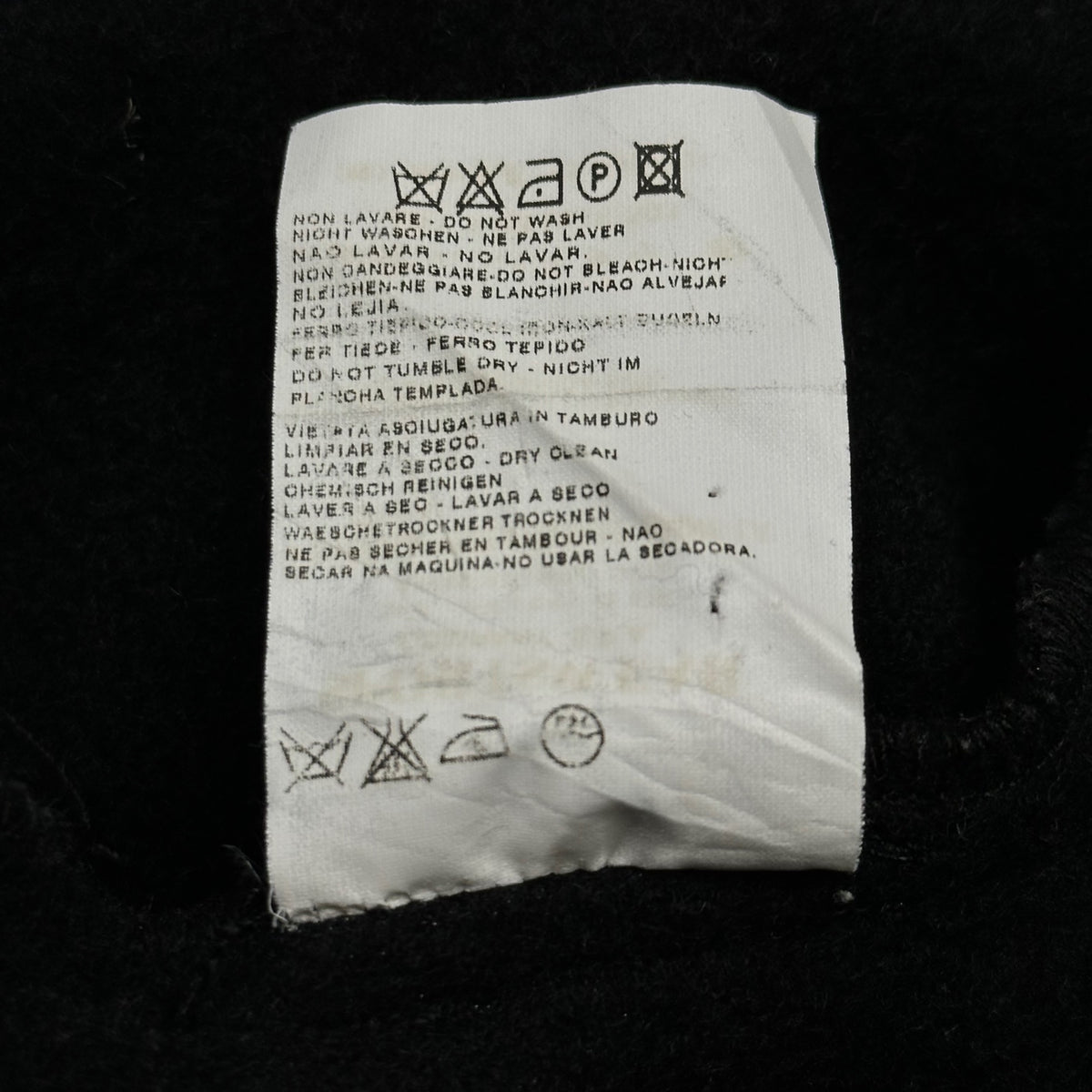 STONE ISLAND(ストーンアイランド) 2003AW Heavyweight Lana Wool Zipped Sailing Jacket ヘビーウェイト ラナウール ジップ セーリング ジャケット 39154616 XL ブラック 00's セーラー コート