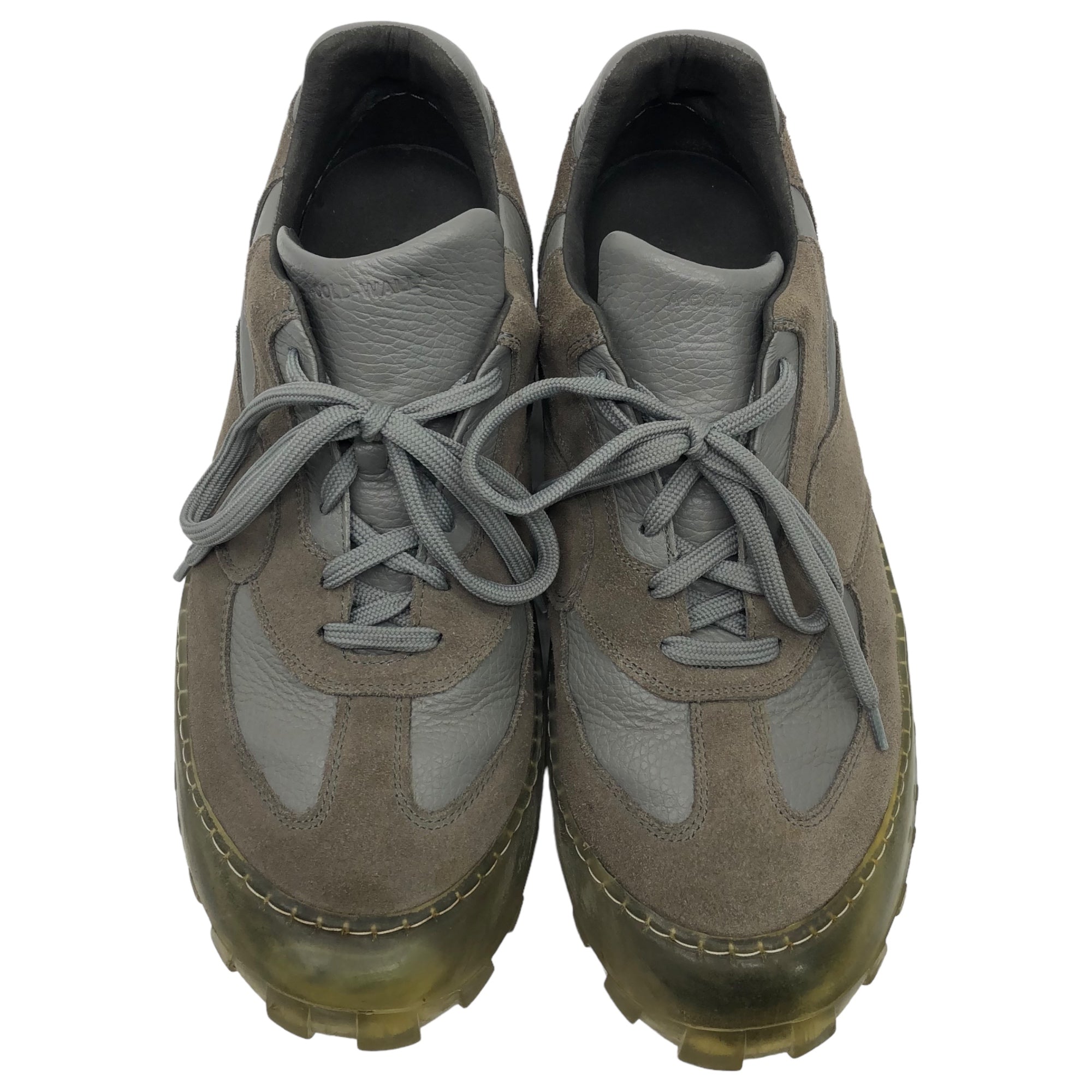 A-COLD-WALL(アコールドウォール) Strand 180 スウェード レザー クリアソール 厚底 パネル ローカット スニーカー テック 44(28cm程度) グレー