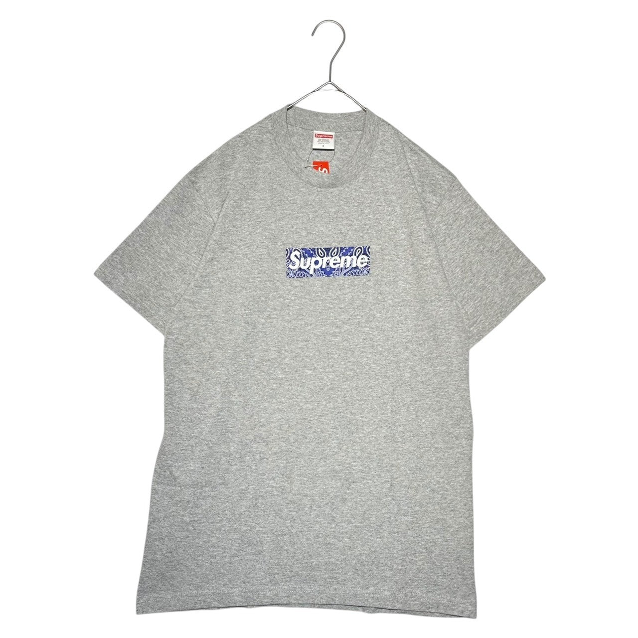 SUPREME(シュプリーム) 19AW Bandana Box Logo Tee バンダナ ボックス ロゴ Tシャツ S グレー