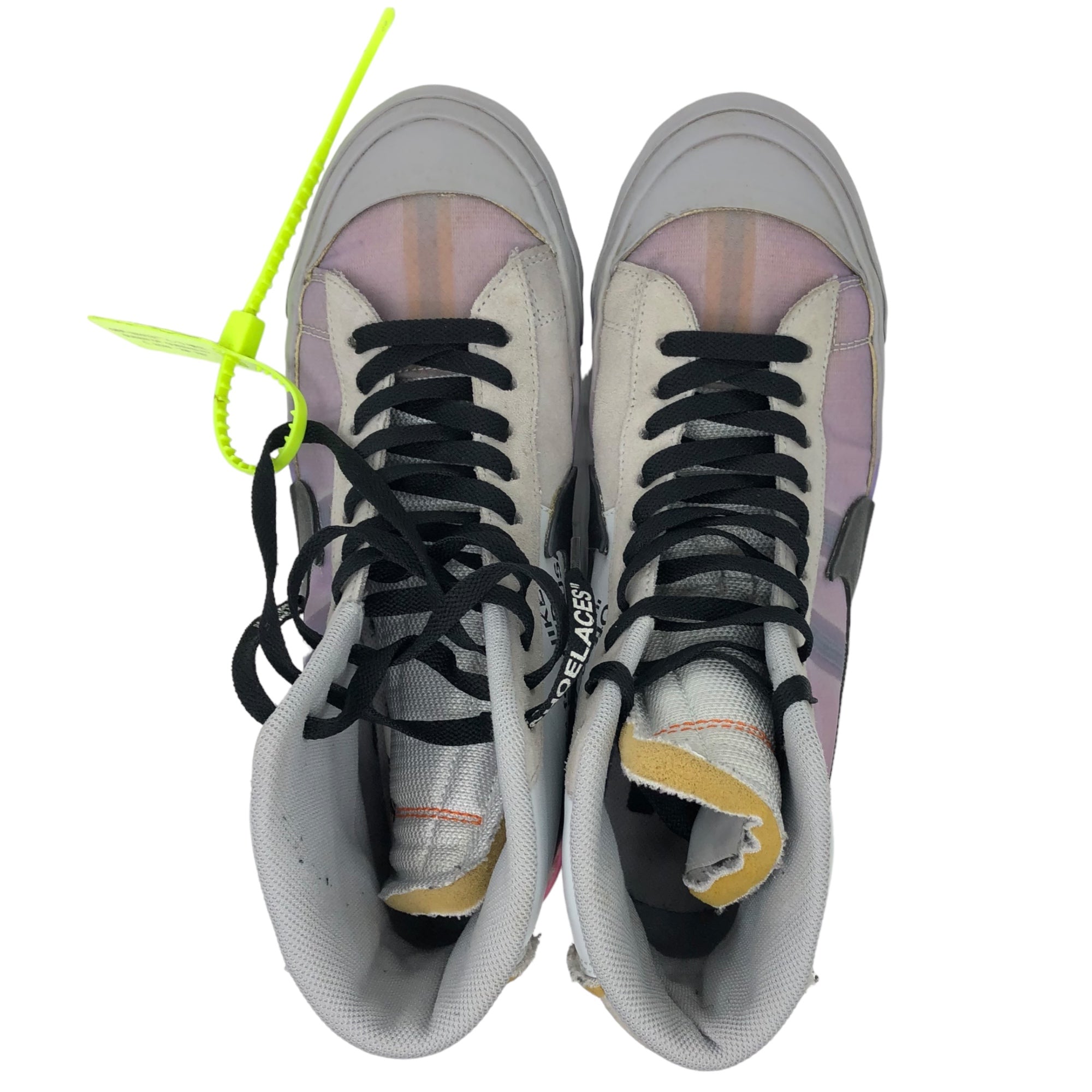 NIKE×Off-White(ナイキ×オフホワイト) THE 10 Serena Williams Blazer Mid "Queen" ブレザー ミッド クイーン AA3832-002 27cm グレー×パープル 箱付 ハイカット スニーカー