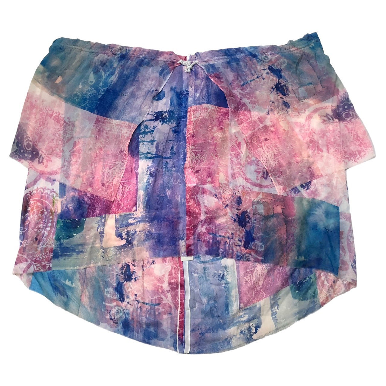 divka(ディウカ) All-silk layered drawcord skirt 総 シルク レイヤード ドローコード スカート DK03-01B-S04 2(M) マルチカラー