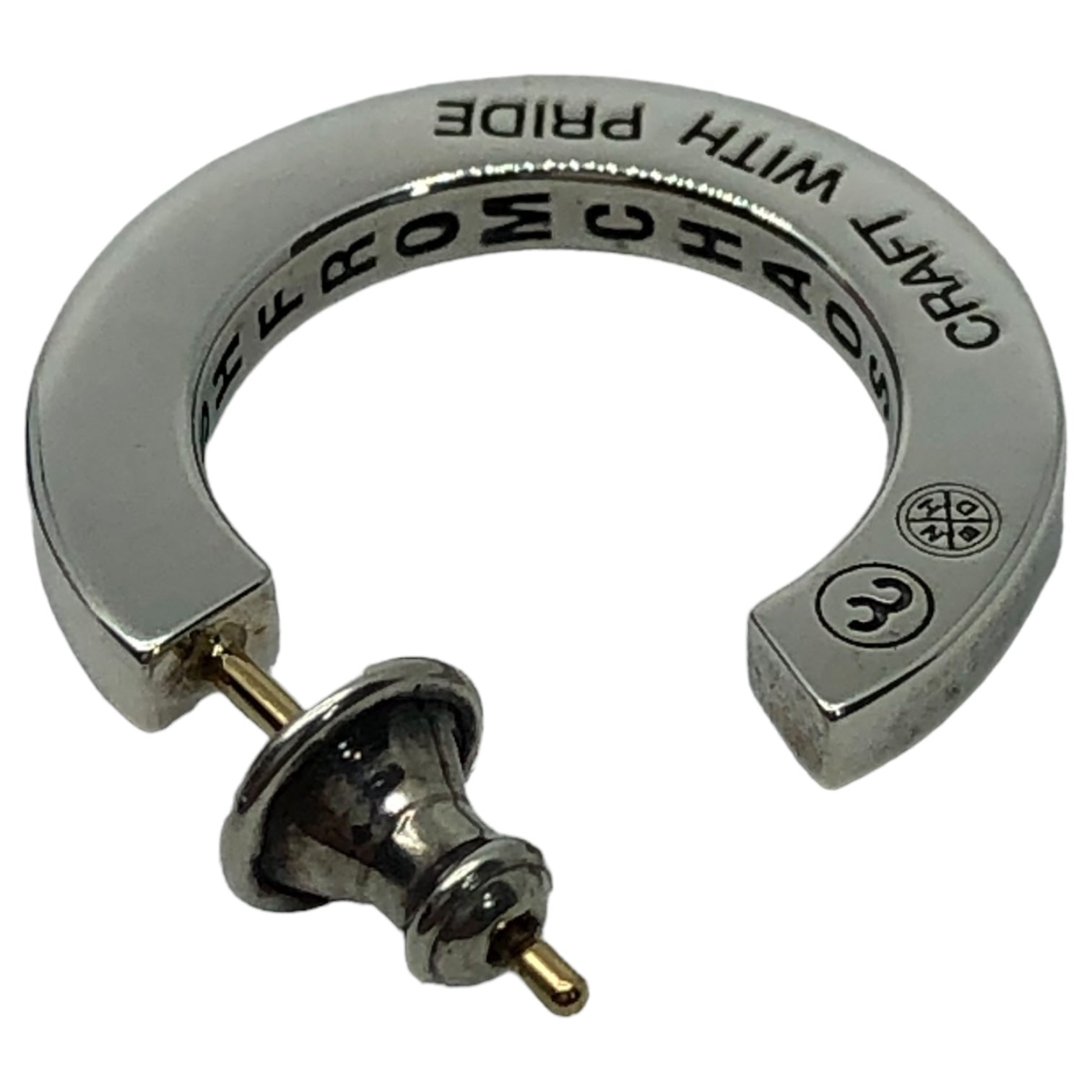 CAREERING×NEIGHBORHOOD(キャリアリング×ネイバーフッド) collaboration ring コラボ ピアス SV925 シルバー ホストK18 NHCR301/S-C シルバー 片耳 ケース付属