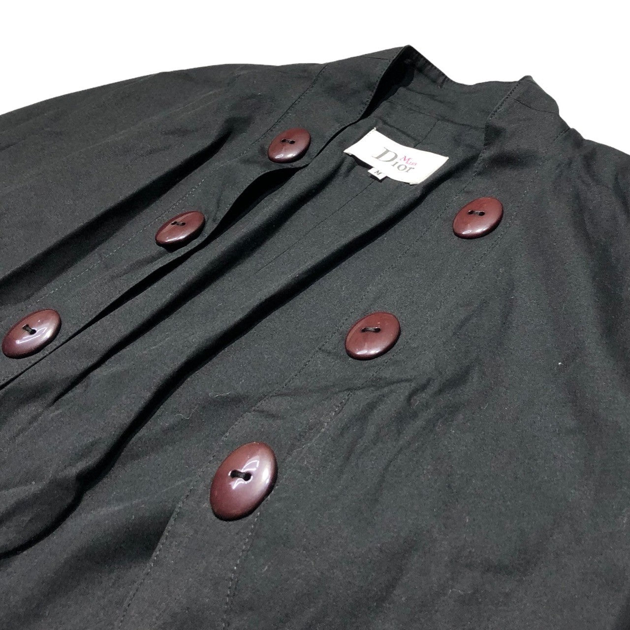 MISS DIOR(ミスディオール) 90’s アンサンブルワンピース/デザインボタンショートジャケット M ブラック