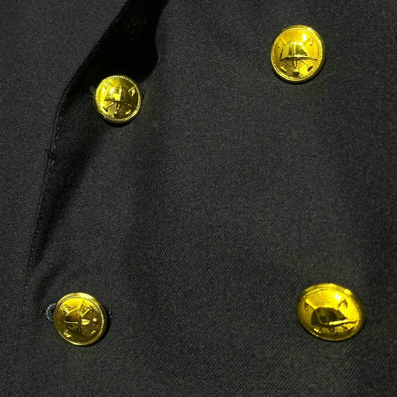 POLO RALPH LAUREN(ポロラルフローレン) 80’s ~ 90's Gold button double navy blazer 金ボタン ダブル 紺ブレザー 96A6(M程度) ネイビー 80年代~90年代 ヴィンテージ 紺ブレ トラッド