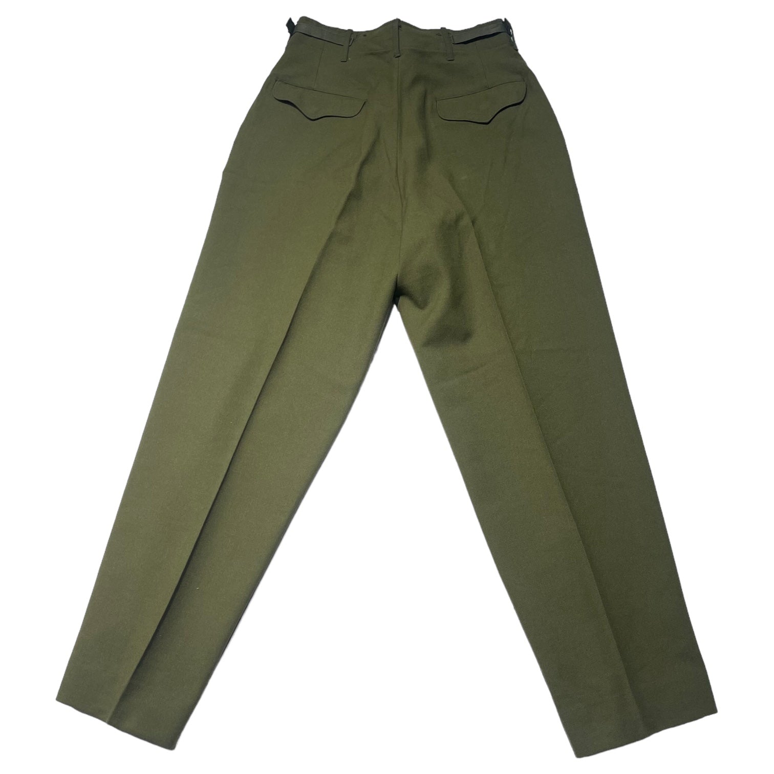 US ARMY(アメリカ軍) M-1951 wool trousers ミリタリー ウール パンツ 55-T-35650-40 SMALL REGULAR カーキ スラックス