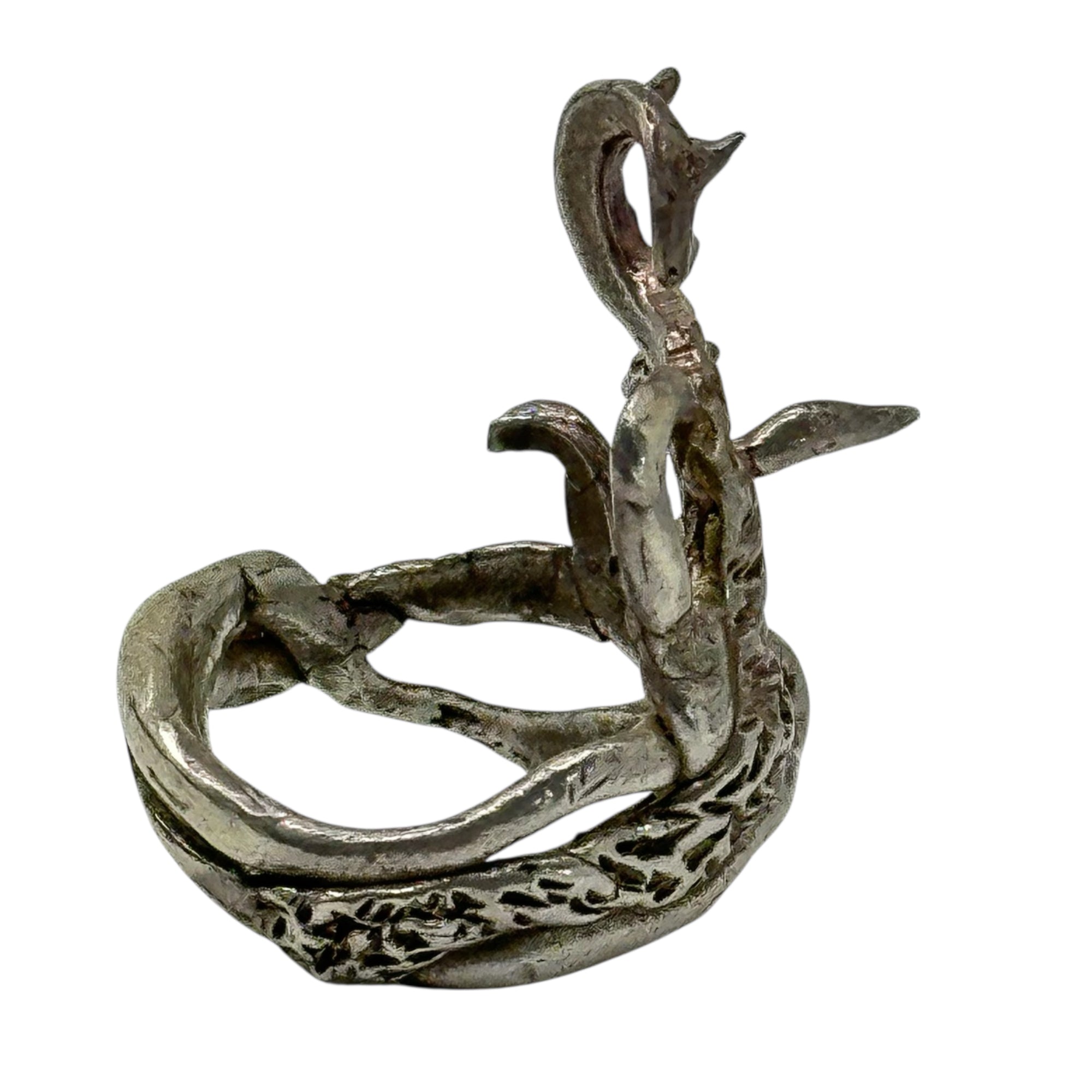 STONE BELLY(ストーンベリー) 925 Silver Thorned Dragon Tail Ring ソーンズ ドラゴンテイル リング シルバー 15号 シルバー 指輪 ストックホルム発ブランド