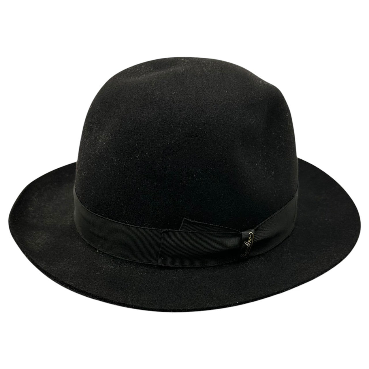 Borsalino(ボルサリーノ) Wool Medium Fold Over Hat 中折れ ハット ブラック ウール 帽子