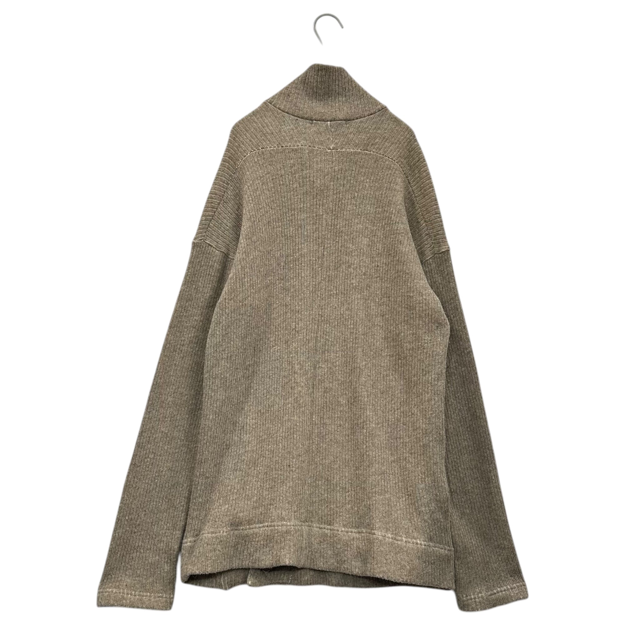 The Viridi-anne(ザヴィリディアン) 14AW Wool Mix Asymmetrical Snap-Button Cardigan ウール ミックス アシンメトリー スナップボタン カーディガン VI-2277-07 3 ベージュ ニット