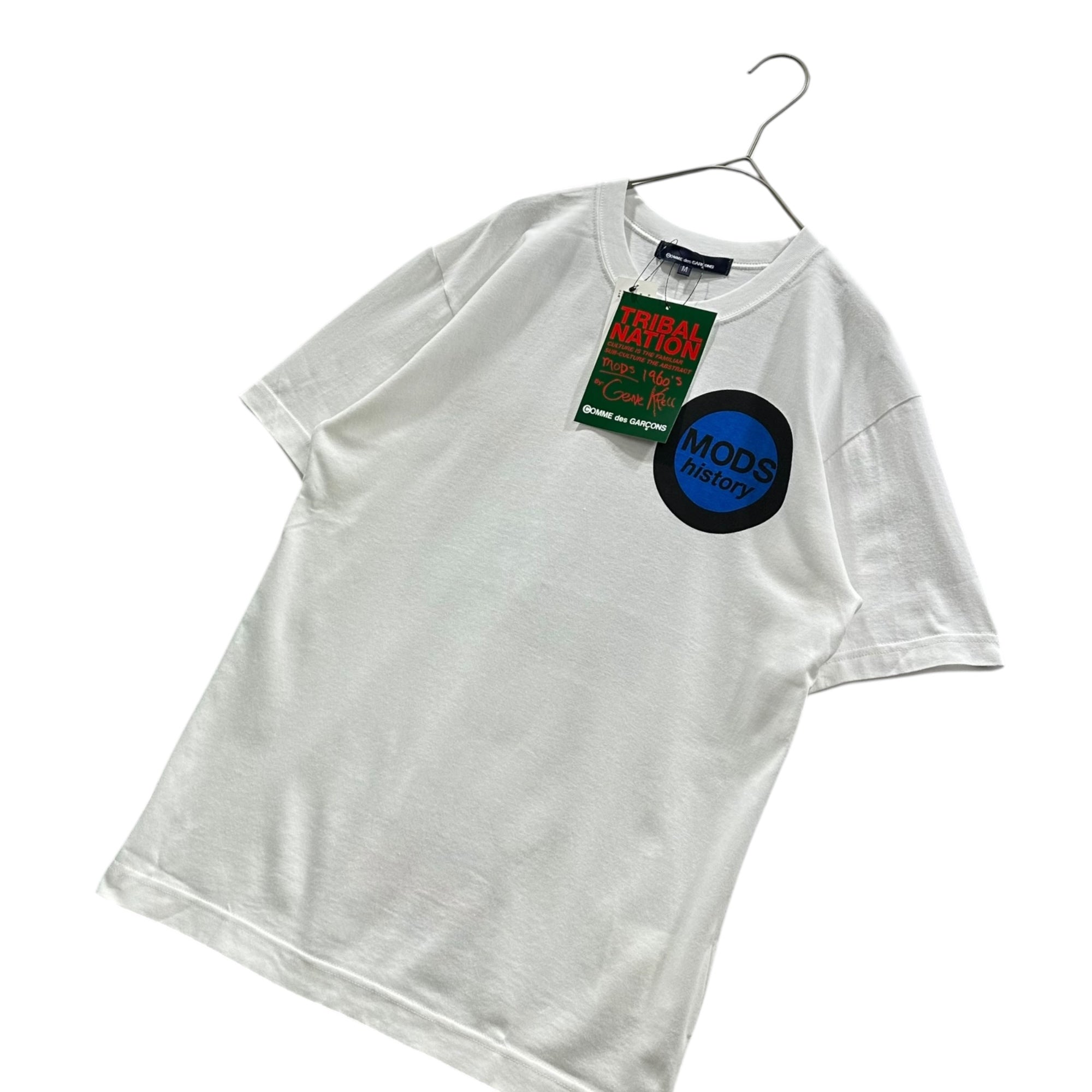 COMME des GARCONS(コムデギャルソン) 2002AW ”Gene Krell” MODS 1960's Tee 青山限定 ジーンクレール モッズ Tシャツ KG-T001 M ホワイト AD2002 00's