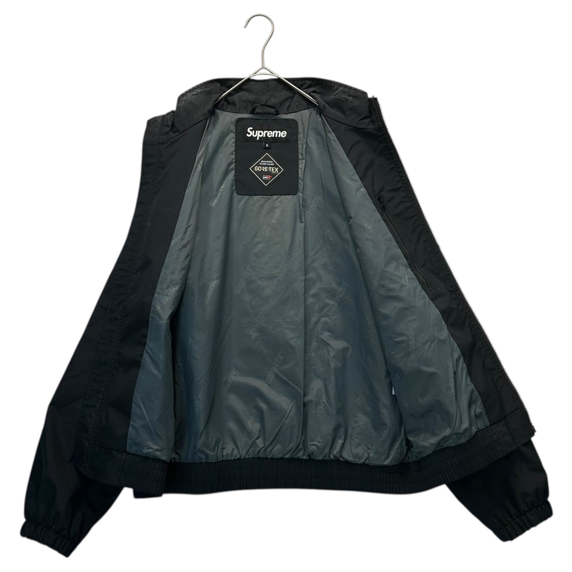 SUPREME(シュプリーム) 19SS GORE-TEX Court Jacket ゴアテックス コート ジャケット S ブラック ロゴ ナイロン トラック