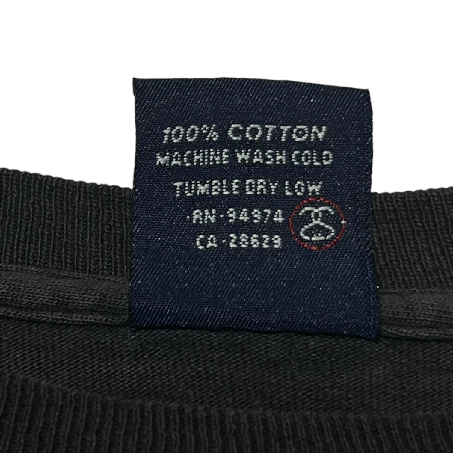 STUSSY(ステューシー) 90's Elemental Graphic Vintage T-Shirt 元素 グラフィック ヴィンテージ Tシャツ XL ブラック 紺タグ USA製