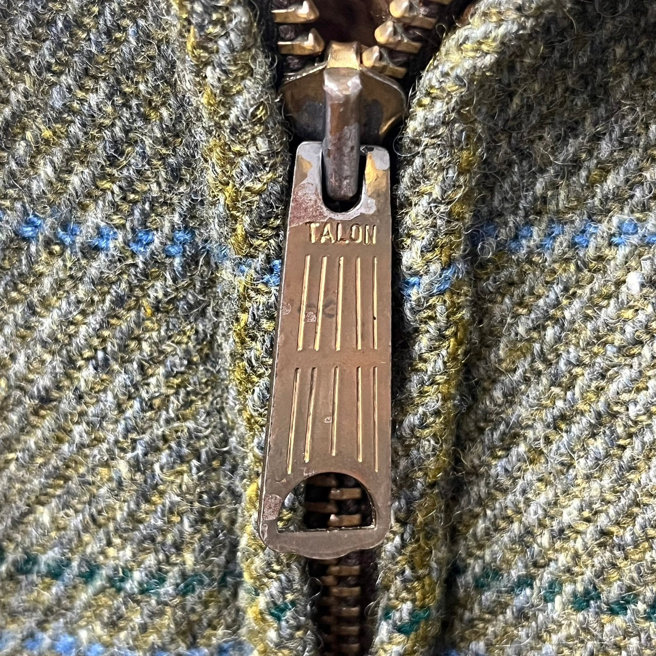 WOOLRICH(ウールリッチ) 80'ウールブルゾン/チェック裏ボアジャケット M グリーン/グリーン 80年代 TALONジップ