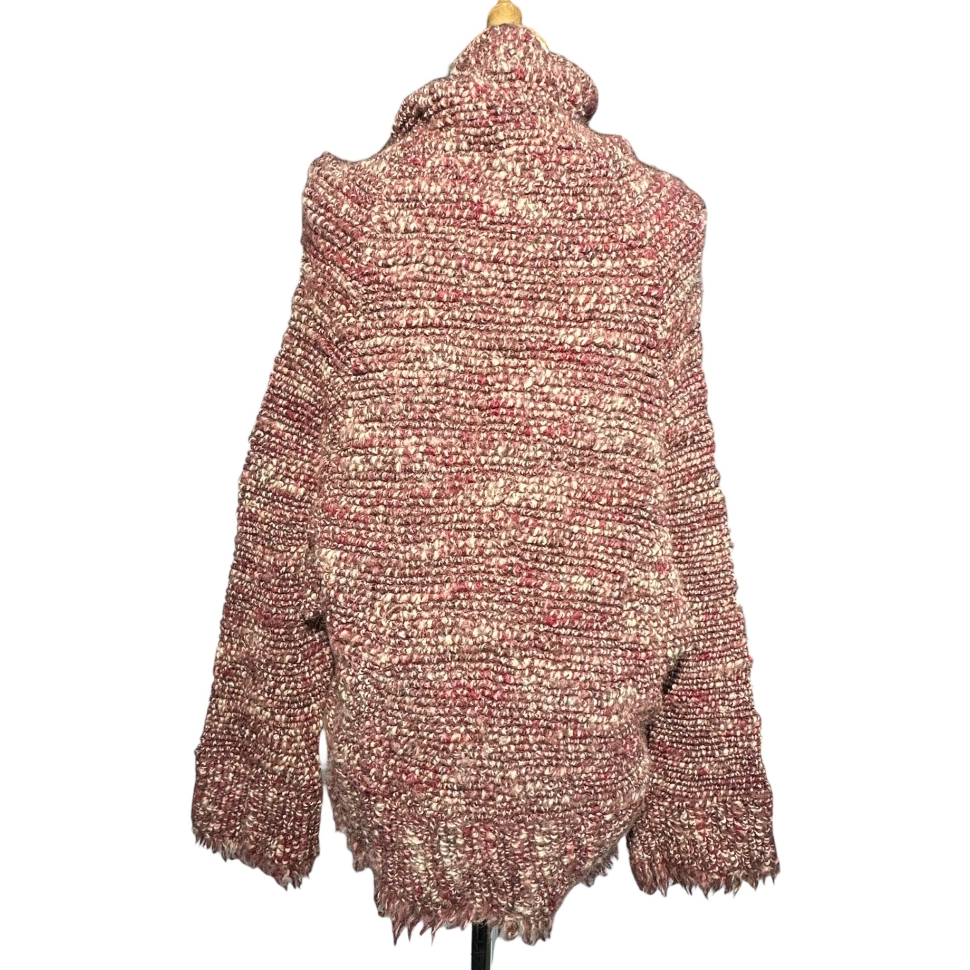 LIMI feu(リミフゥ) Low-gauge off-turtleneck knit ローゲージ オフタートルネック ニット LN-T08-124 S ワインレッド