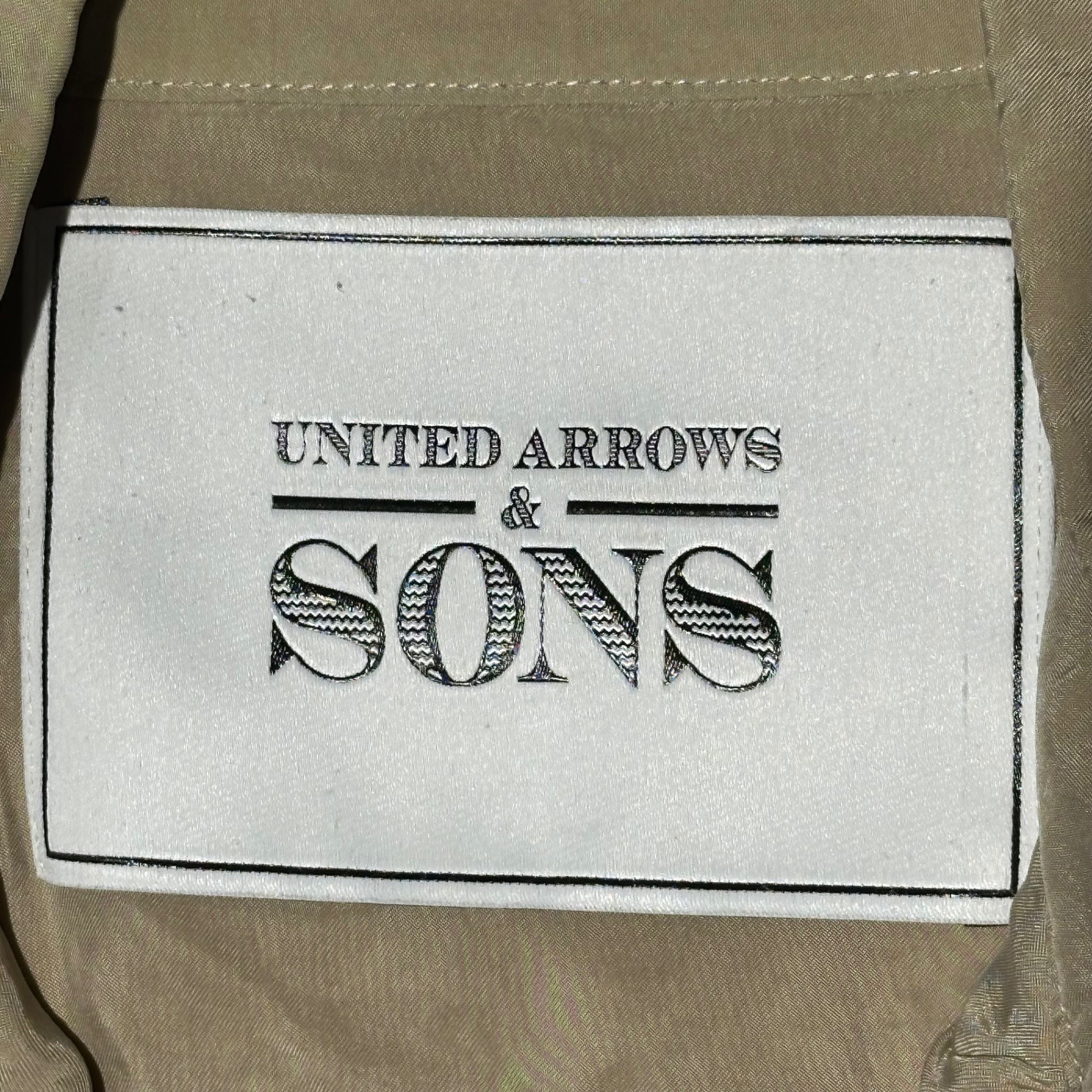 UNITED ARROWS&SONS(ユナイテッドアローズアンドサンズ) CUP WESTERN SHIRT キュプラ ウエスタン シャツ 5511-199-0184 M ベージュ 長袖