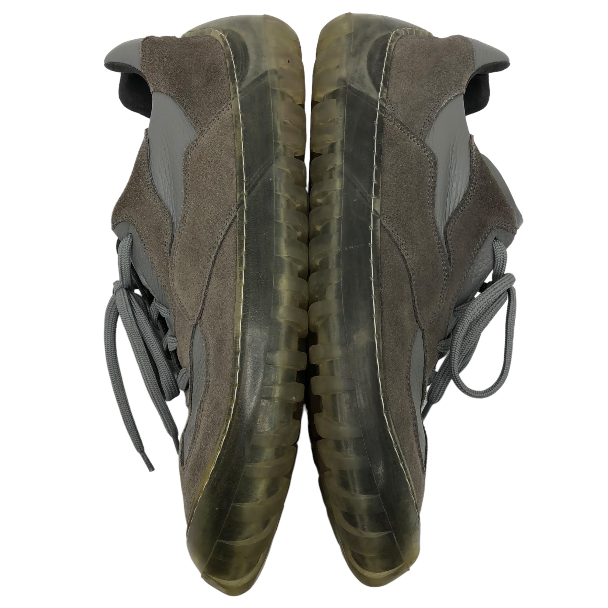 A-COLD-WALL(アコールドウォール) Strand 180 スウェード レザー クリアソール 厚底 パネル ローカット スニーカー テック 44(28cm程度) グレー