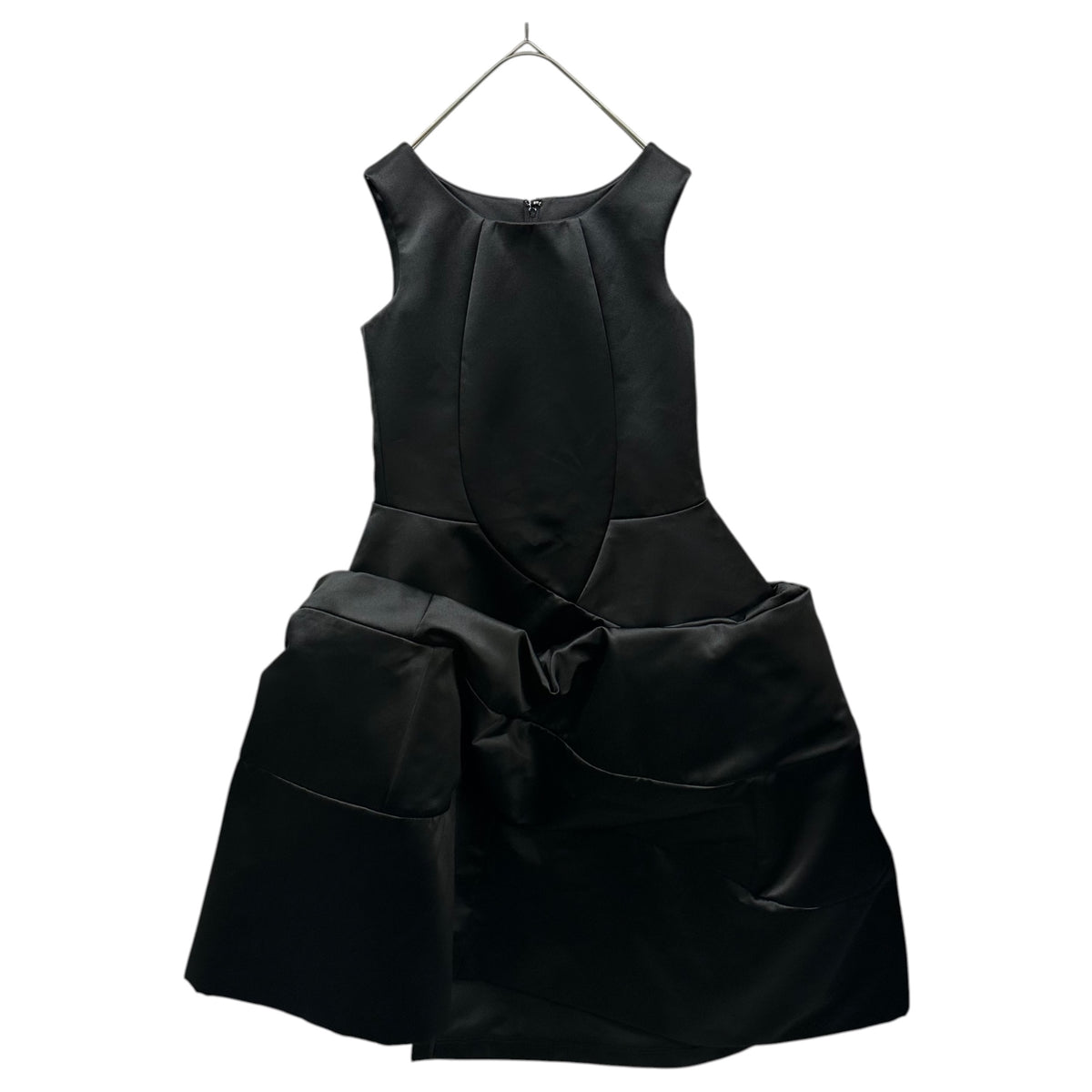 COMME des GARCONS(コムデギャルソン) 2026SS Polyester-Voluminous Sleeveless Dress エステル ボリューム ノースリーブ ワンピース GQ-O007 S ブラック AD2025