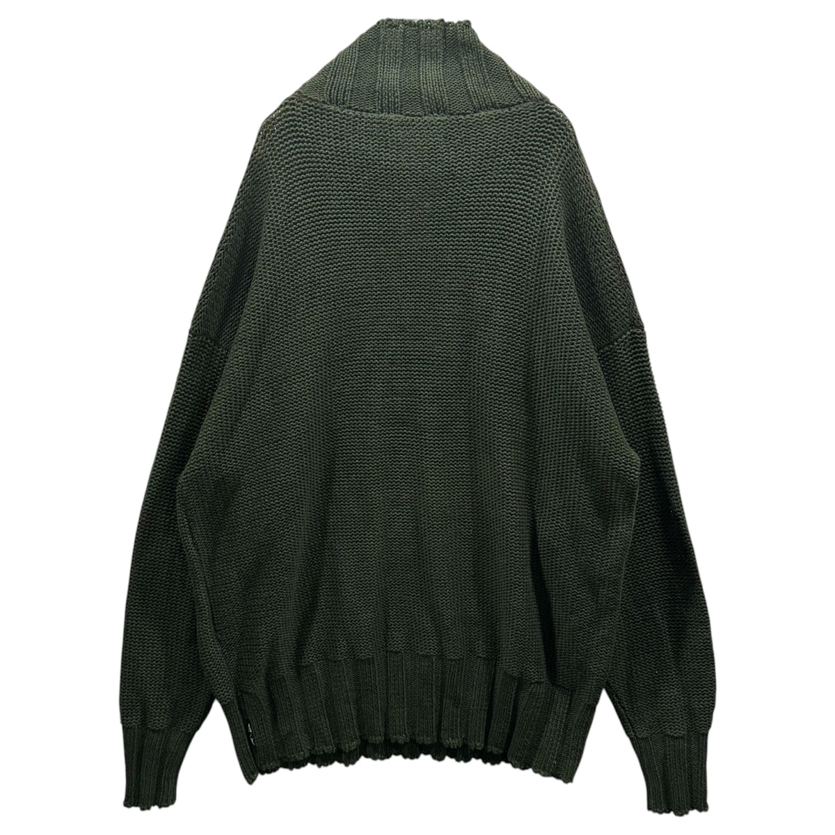 ARMANI EXCHANGE(アルマーニエクスチェンジ) 1990's Linen-Cotton High-Neck Knit リネン コットン ハイネック ニット M カーキ