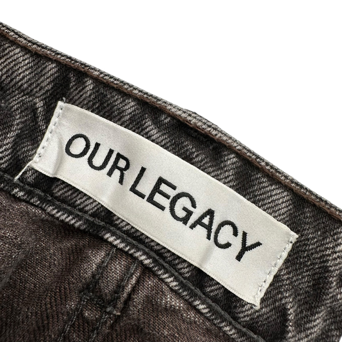 OUR LEGACY(アワーレガシー) TREBLE CUT DAMEGE DENIM PANTS トレブルカット ダメージ デニム パンツ W4255TH 26 ブラック 男性着用可能