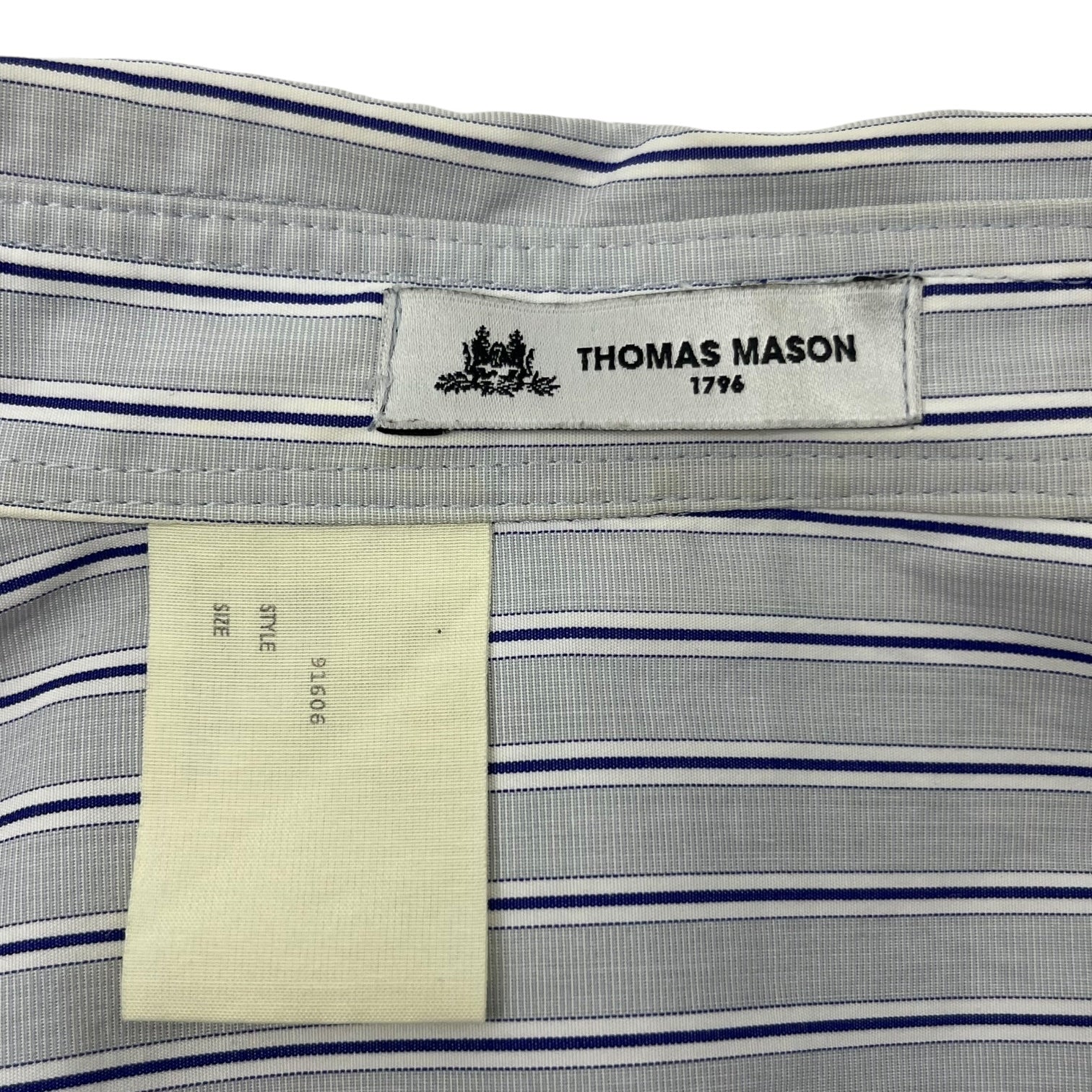 N.HOOLYWOOD(エヌハリウッド ミスターハリウッド) THOMAS MASON RANDOM TACKED SHIRT - Blue Stripe ランダム タック ストライプ シャツ 1201-SH06-043 38(M程度) スカイブルー 長袖