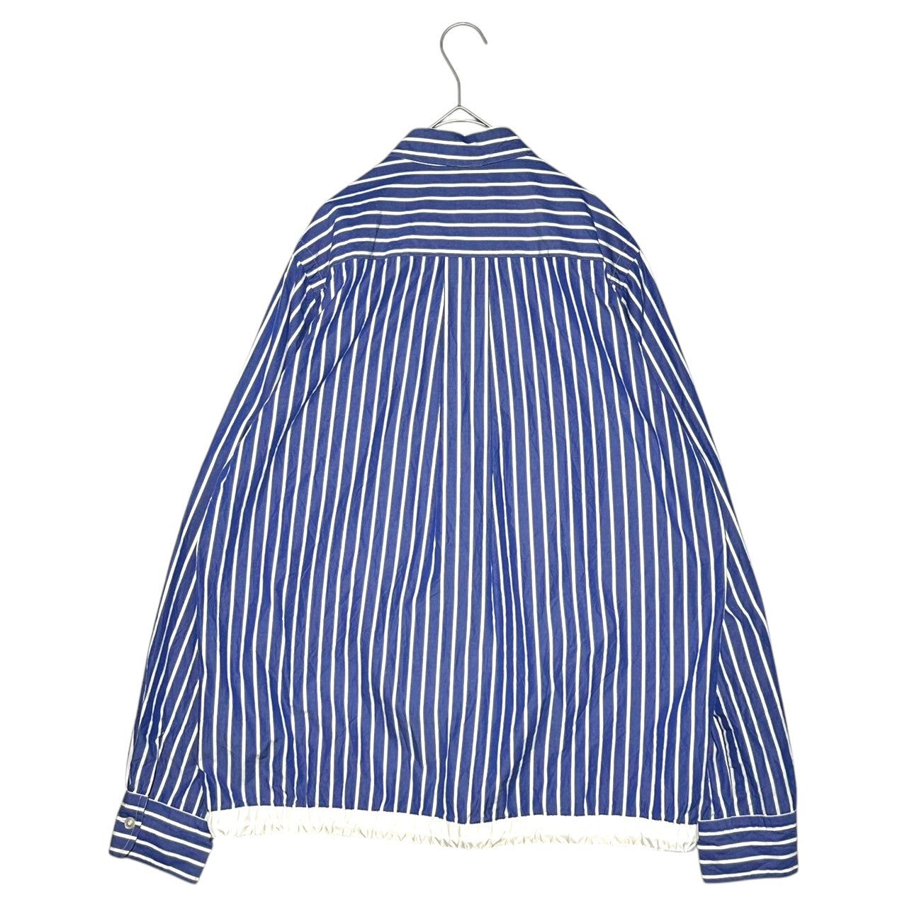 sacai(サカイ) DRAWSTRING STRIPE SHIRT ドローストリング ストライプ 長袖 シャツ SCM-012 3(L程度) ブルー×ホワイト AD2020 ドローコード