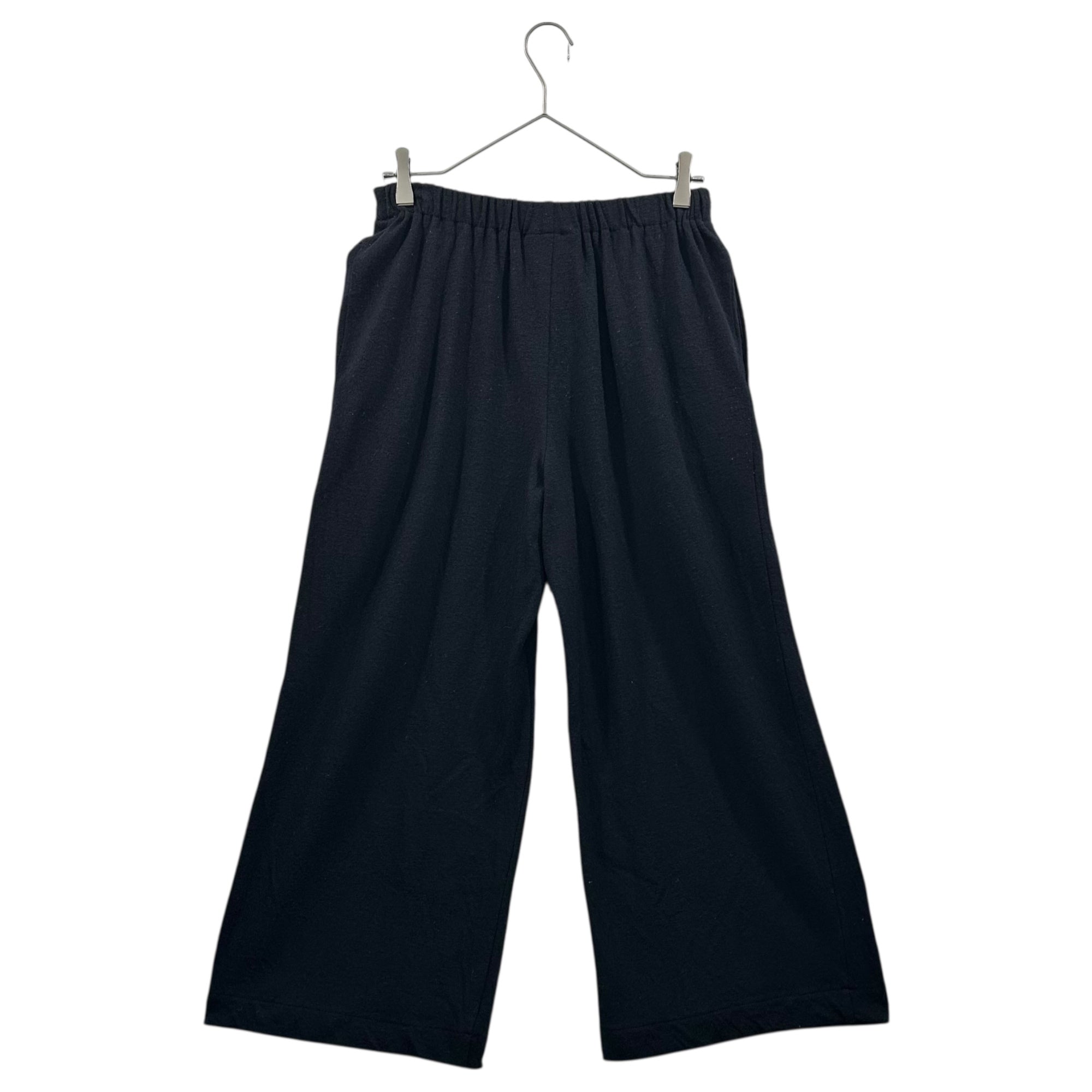 robe de chambre COMME des GARCONS(ローブドシャンブルコムデギャルソン) 02AW Wool Wide Cropped Easy Pants ウール ワイド クロップド イージー パンツ RG-P010 FREE ブラック AD2002