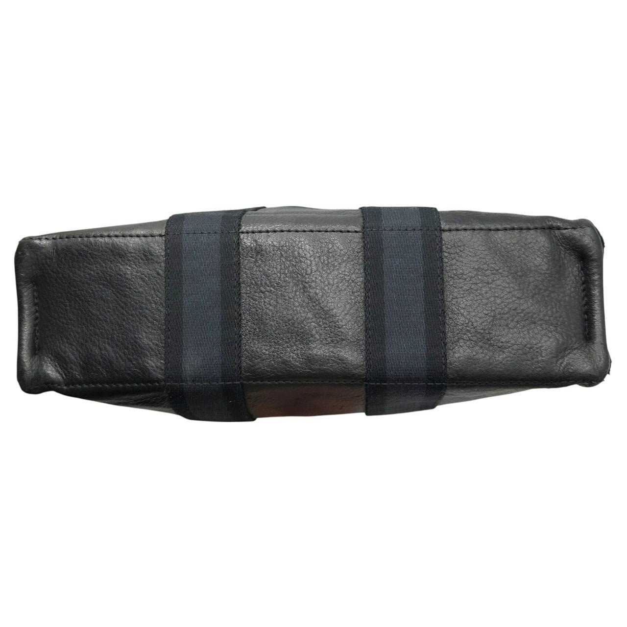 HERMES(エルメス) Furtu PM - Canvas leather フールトゥ PM - キャンバス レザー ブラック×ネイビー ミニ トート バッグ