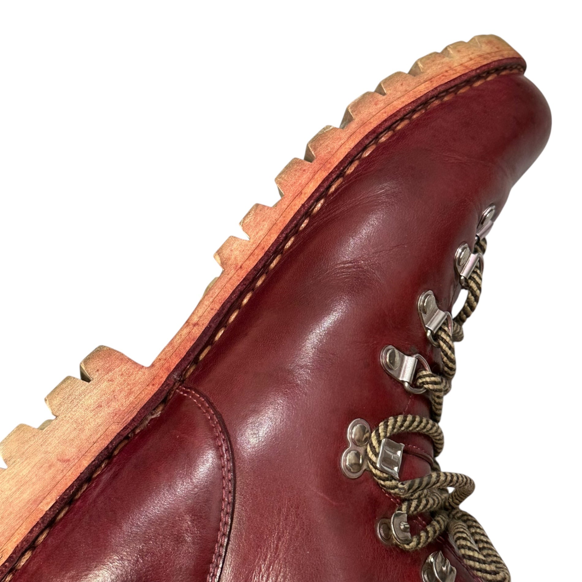 ISSEY MIAYAKE × Paraboot(イッセイミヤケ × パラブーツ) Mouton Boa Mountain Boots ムートン ボア マウンテン ブーツ ME13-AJ004-24 120206 27cm バーガンディ フランス製