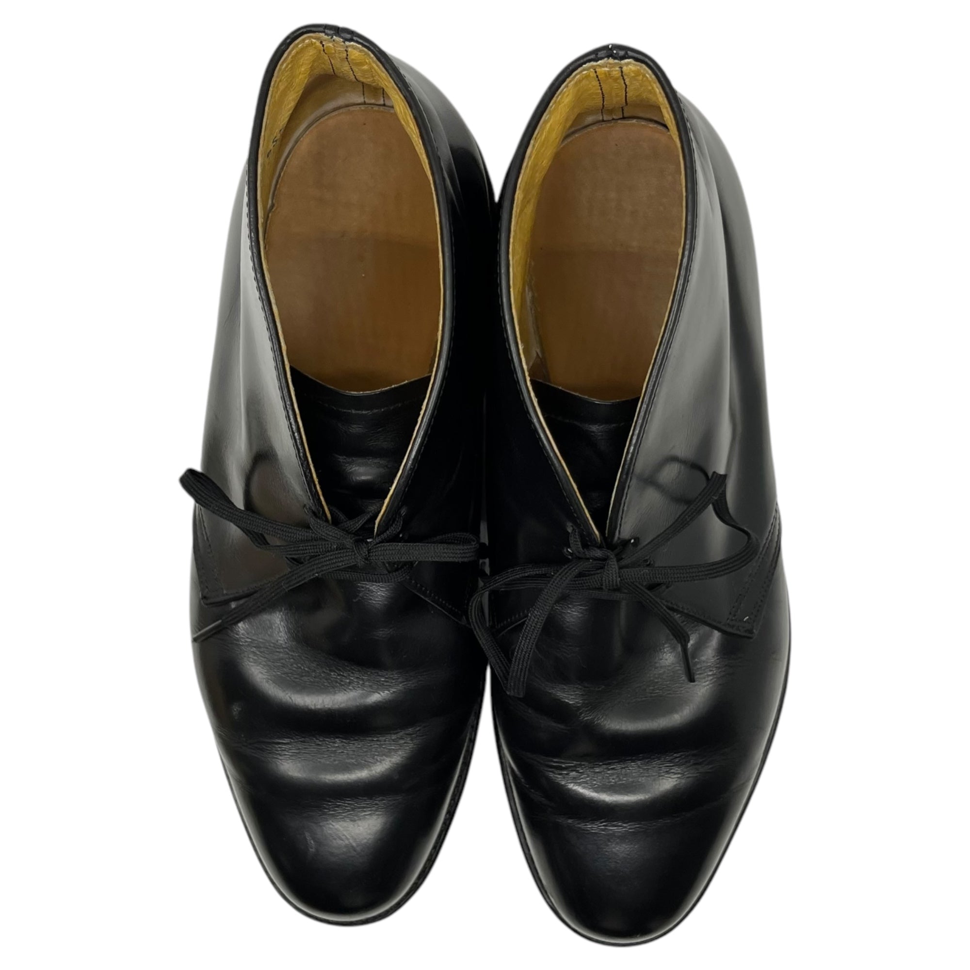 MASON(メイソン) 80's Leather postman chucker boots 80年代 レザー ポストマン チャッカーブーツ ヴィンテージ 7 1/2(25.5cm程度) ブラック US NAVY ミリタリー