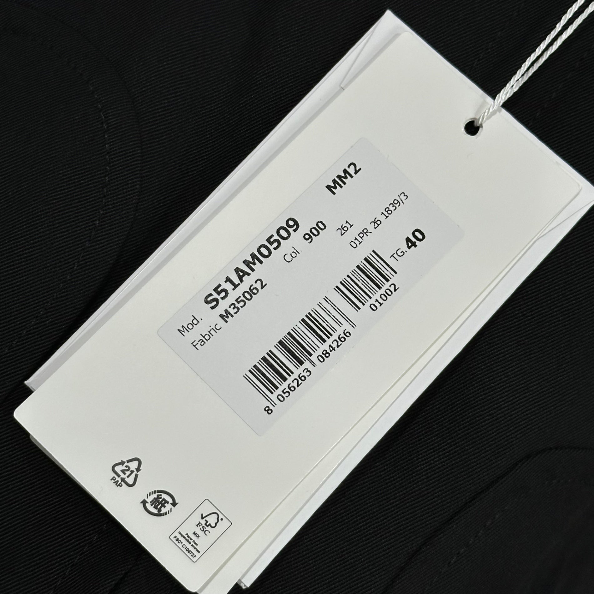 MAISON MARGIELA(メゾンマルジェラ) 26SS Wool Bomber Jacket ウール ボンバー ジャケット S51AM0509 40 ブラック ブルゾン