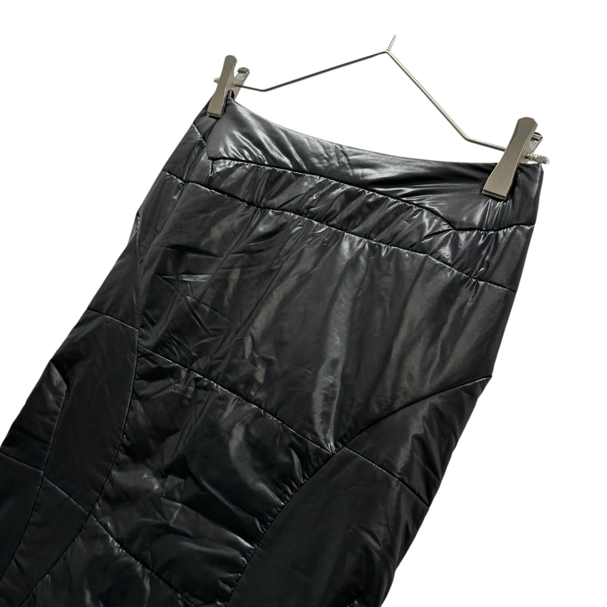 JUNYA WATANABE COMME des GARCONS(ジュンヤワタナベコムデギャルソン) 2004AW Padded Polyester Skirt 中綿 ポリ スカート JN-S080 S ブラック AD2004 00s アーカイブ