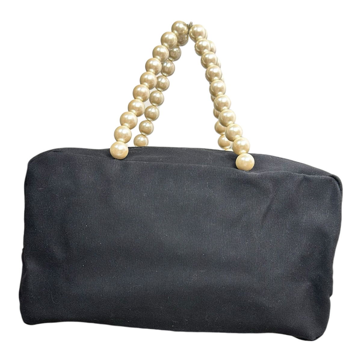 tricot COMME des GARCONS(トリココムデギャルソン) Pearl handle canvas mini handbag パール ハンドル キャンバス ミニ ハンド バッグ TC-K206 ブラック